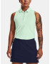 Under Armour Zinger Sleeveless Polo Top Green - Pepit.gr