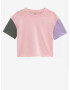 Vans Relaxed Boxy Colorblock T-shirt Pink - Pepit.gr