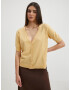 Vila Comfy Cardigan Yellow - Pepit.gr