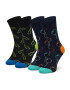 Happy Socks Σετ 2 ζευγάρια ψηλές κάλτσες unisex - Pepit.gr