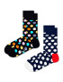 Happy Socks Σετ 2 ζευγάρια ψηλές κάλτσες unisex - Pepit.gr