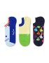 Happy Socks Σετ 3 ζευγάρια κοντές κάλτσες unisex - Pepit.gr