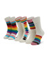 Happy Socks Σετ 3 ζευγάρια ψηλές κάλτσες unisex - Pepit.gr