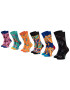 Happy Socks Σετ 6 ζευγάρια ψηλές κάλτσες unisex - Pepit.gr