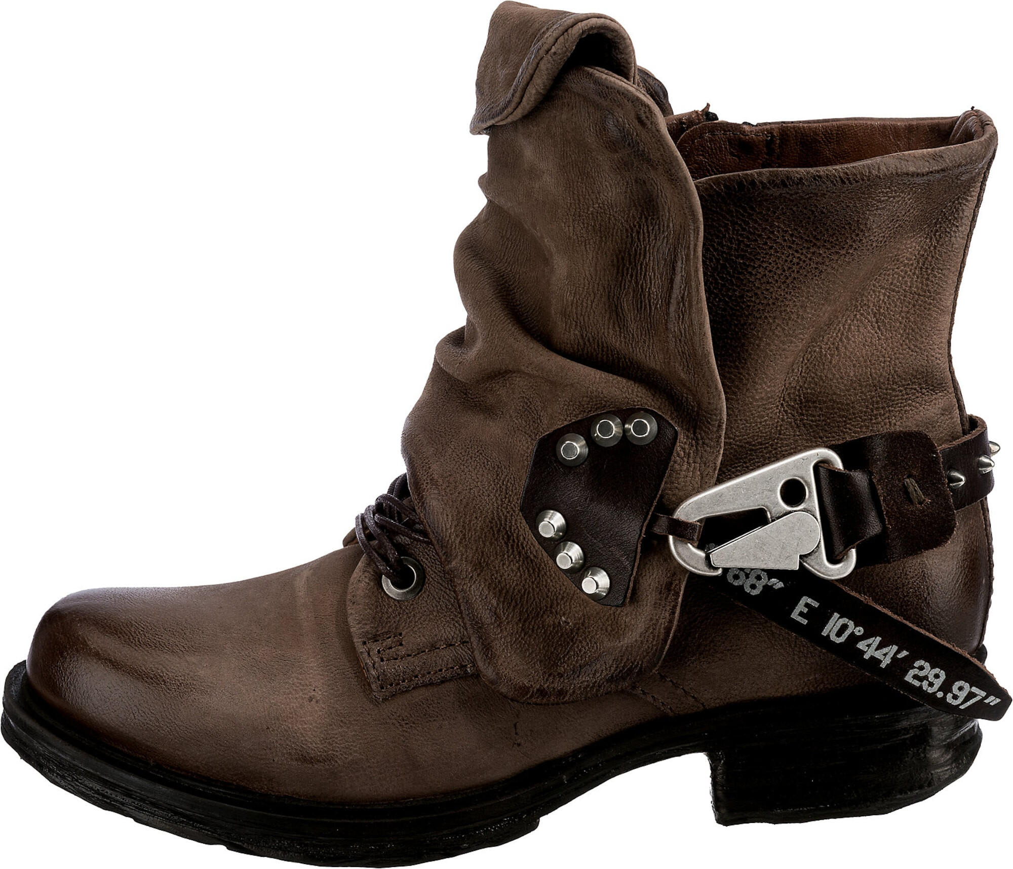 A.S.98 Boots 'Saintec Biker' καφέ - Pepit.gr