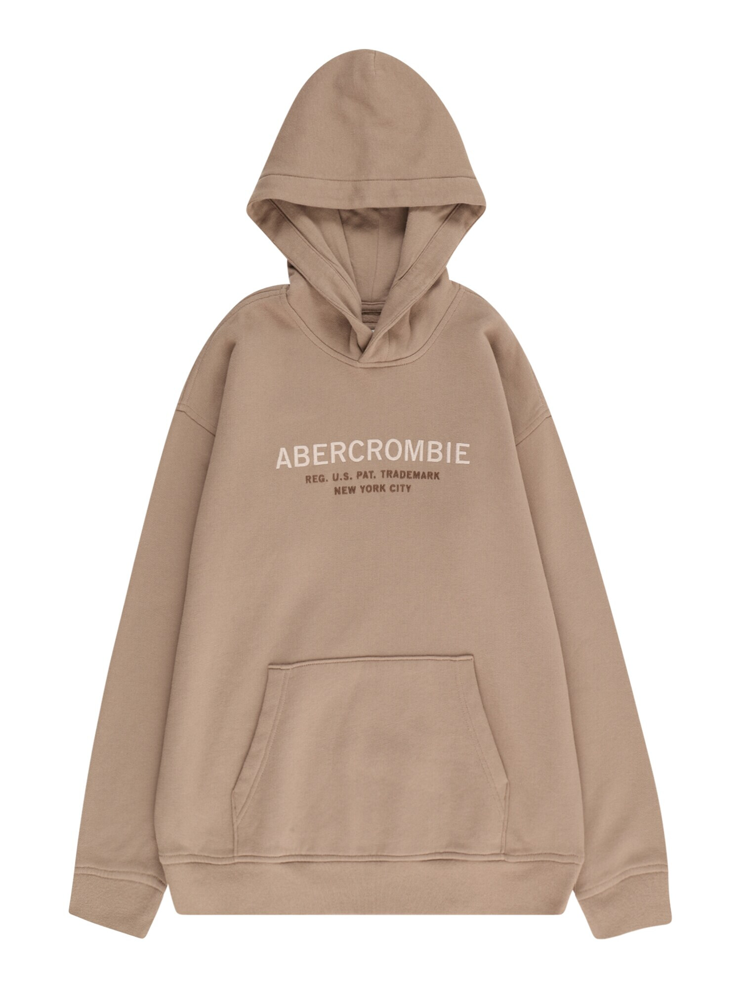 Abercrombie & Fitch Μπλούζα φούτερ ανοικτό μπεζ / πουέμπλο / ανοικτό καφέ - Pepit.gr