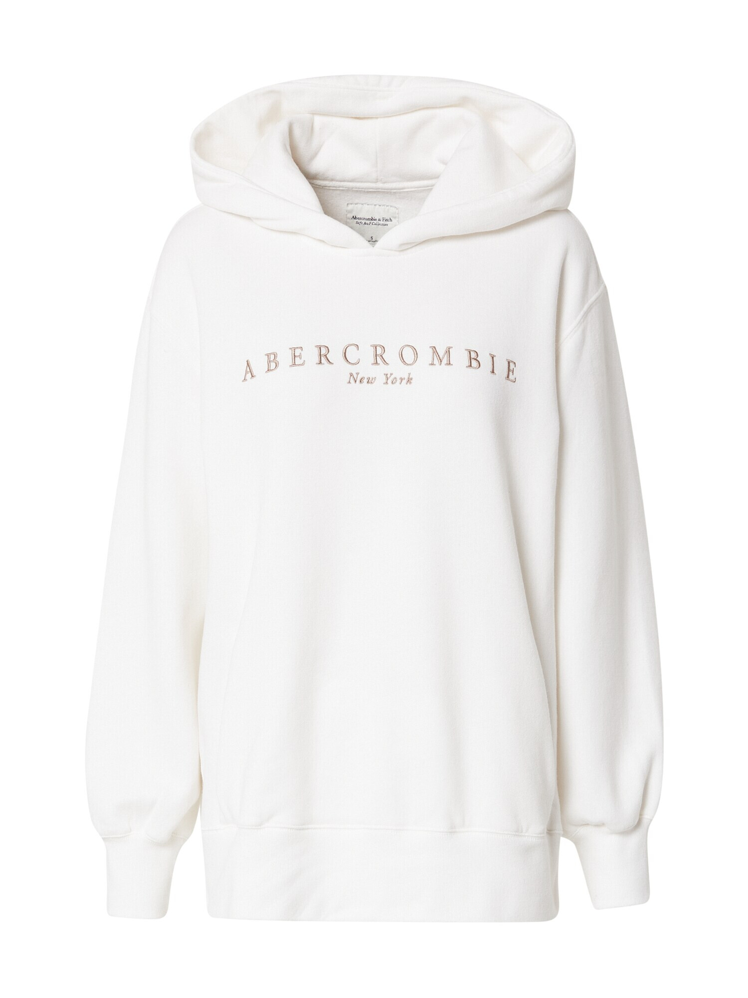 Abercrombie & Fitch Μπλούζα φούτερ καφέ / λευκό - Pepit.gr