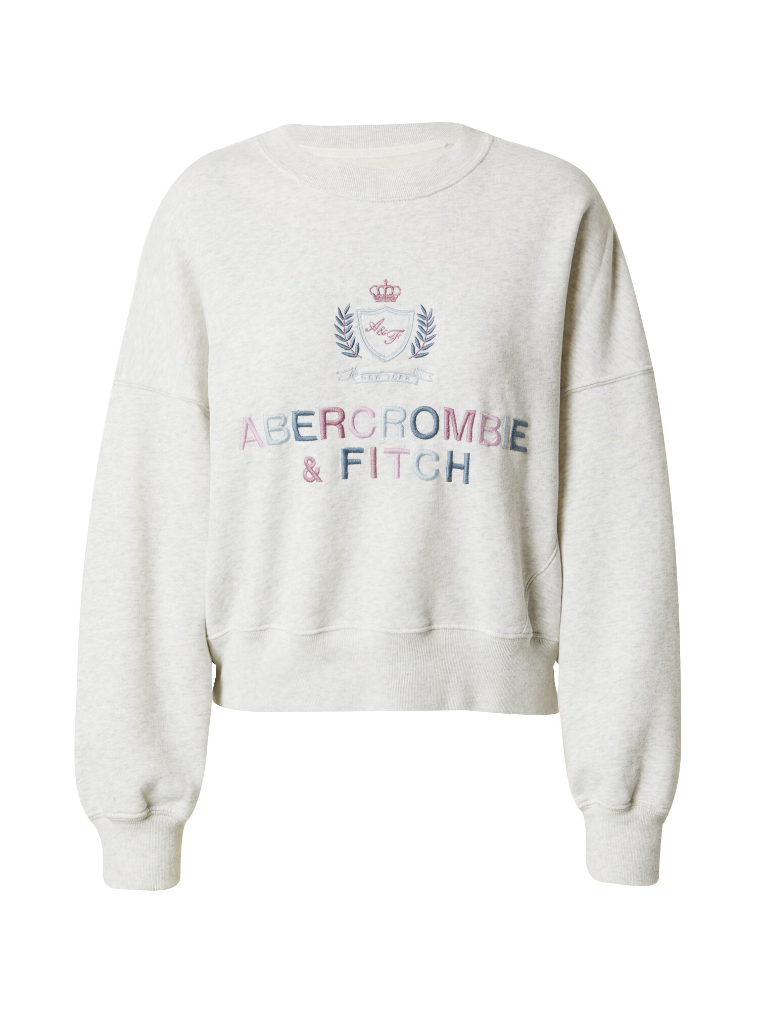 Abercrombie & Fitch Μπλούζα φούτερ μπλε μαρέν / γαλάζιο / γκρι μελανζέ / ρόδινο - Pepit.gr