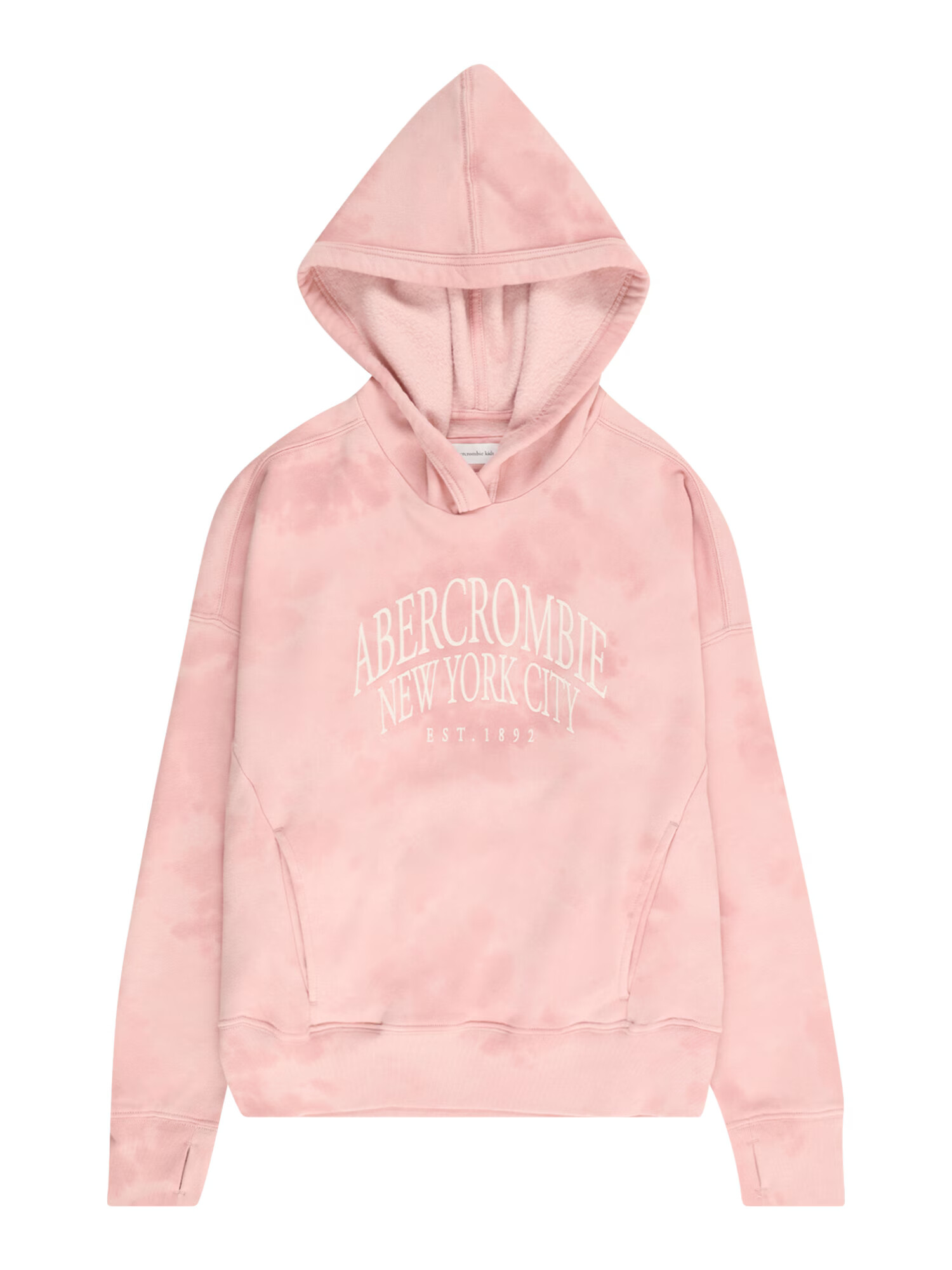 Abercrombie & Fitch Μπλούζα φούτερ σάπιο μήλο / ανοικτό ροζ / λευκό - Pepit.gr