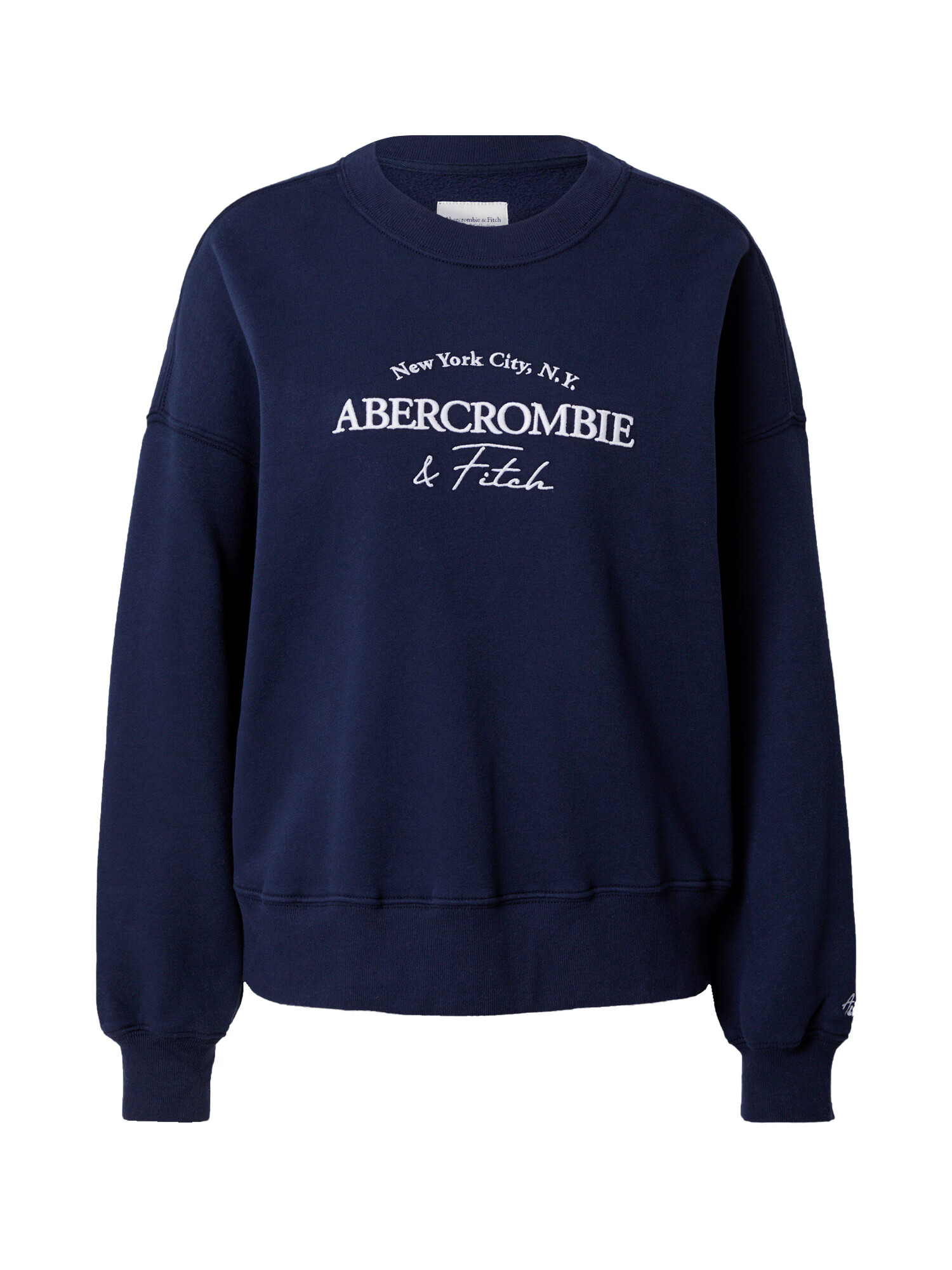 Abercrombie & Fitch Μπλούζα φούτερ 'SUNDAY' ναυτικό μπλε / λευκό - Pepit.gr