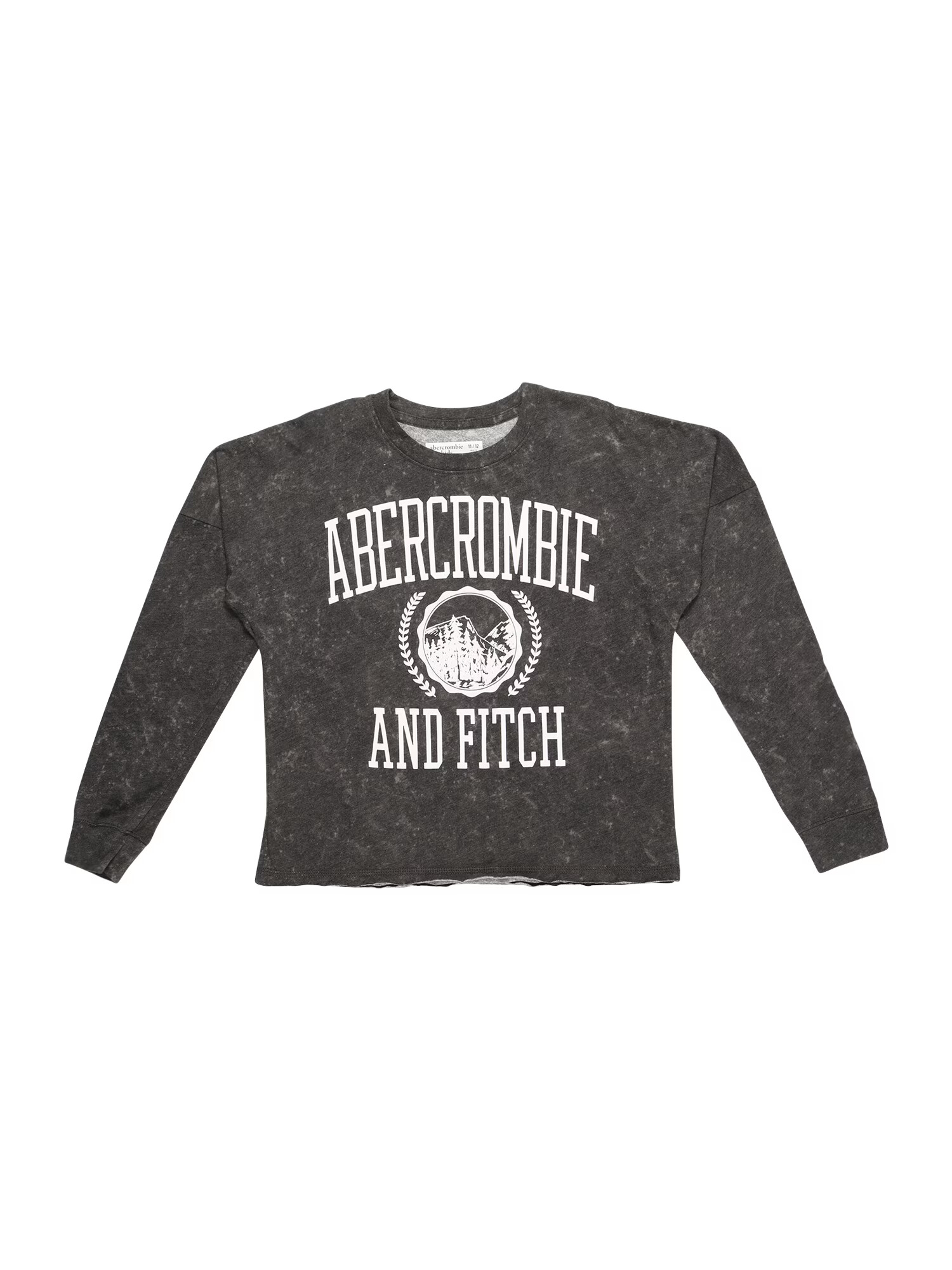 Abercrombie & Fitch Μπλουζάκι ανθρακί / λευκό - Pepit.gr