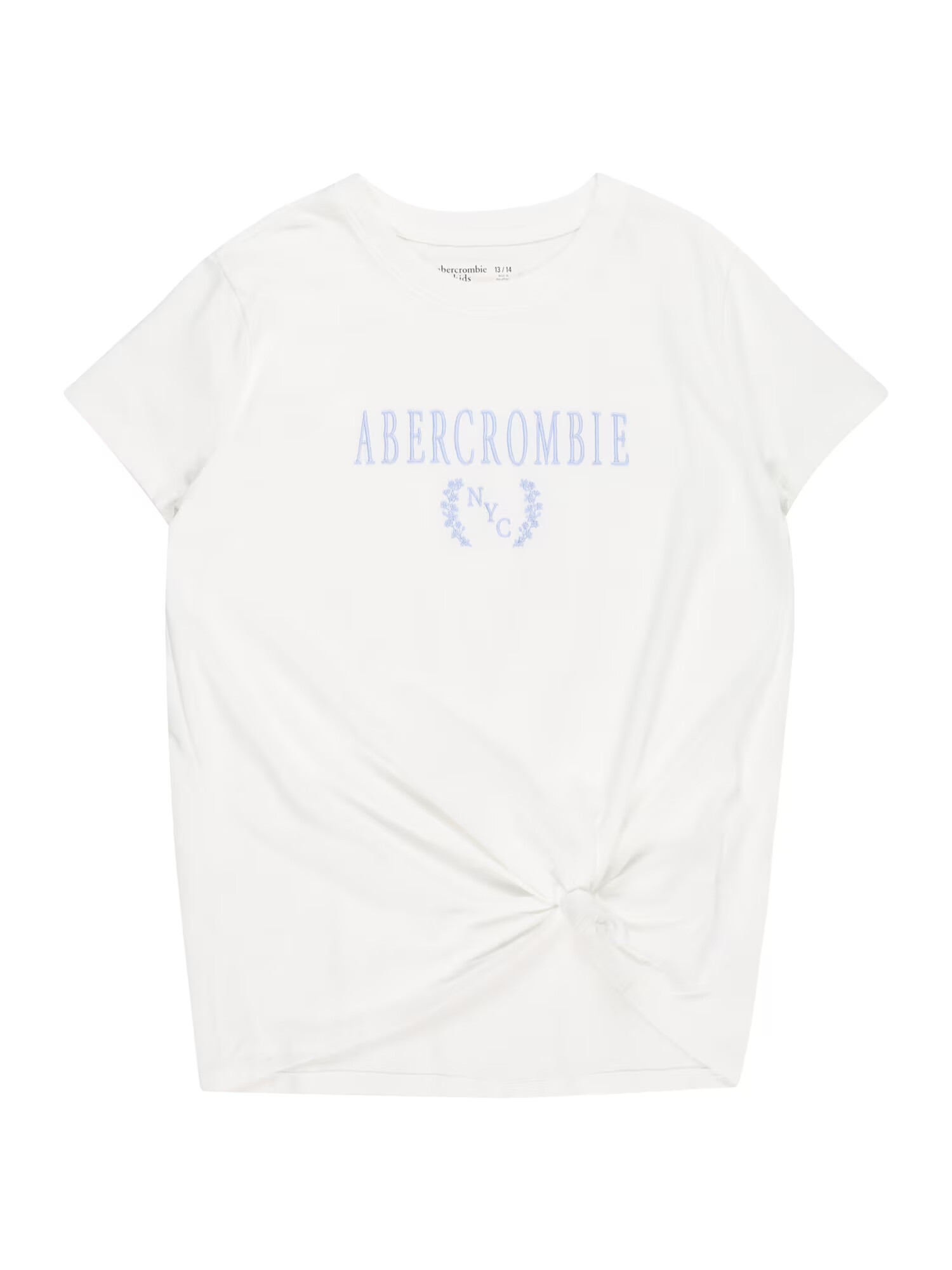 Abercrombie & Fitch Μπλουζάκι γαλάζιο / λευκό - Pepit.gr