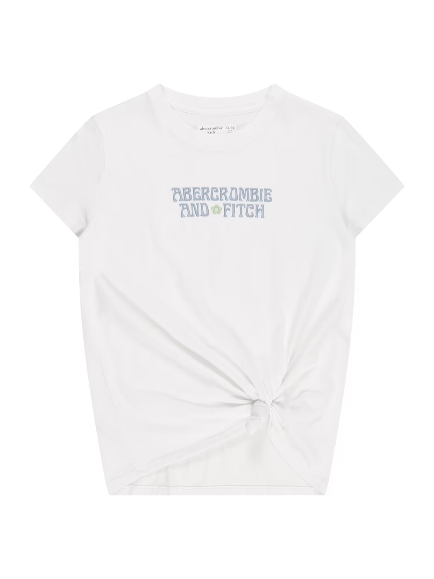 Abercrombie & Fitch Μπλουζάκι μπλε φιμέ / ανοικτό πράσινο / λευκό - Pepit.gr