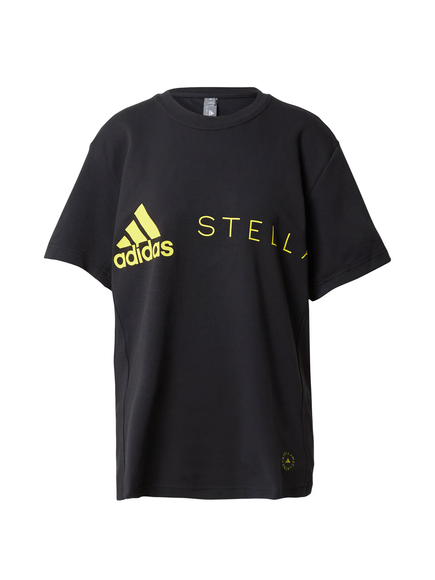 ADIDAS BY STELLA MCCARTNEY Λειτουργικό μπλουζάκι λάιμ / μαύρο - Pepit.gr