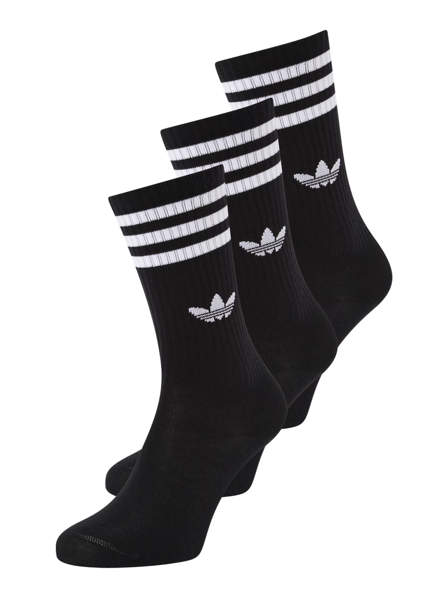 ADIDAS ORIGINALS Κάλτσες 'SOLID CREW' μαύρο / λευκό - Pepit.gr