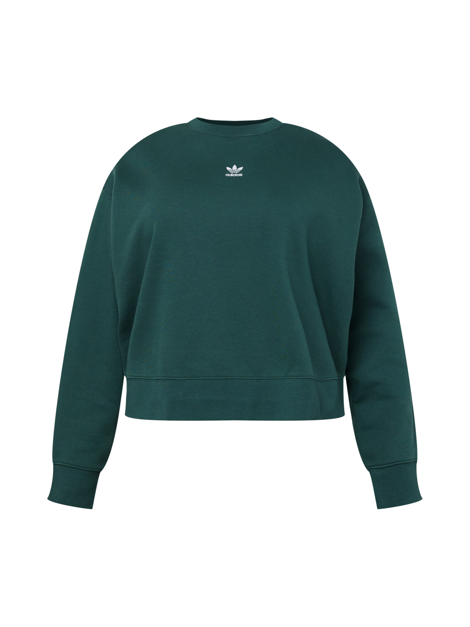 ADIDAS ORIGINALS Μπλούζα φούτερ 'Adicolor Essentials Crew ' σκούρο πράσινο / λευκό - Pepit.gr