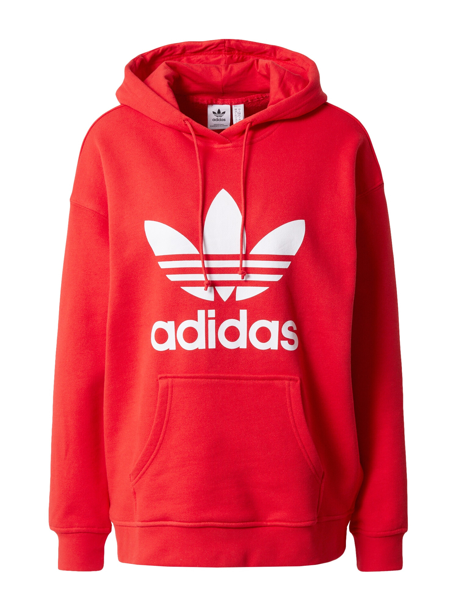 ADIDAS ORIGINALS Μπλούζα φούτερ 'Adicolor Trefoil' κόκκινο / λευκό - Pepit.gr