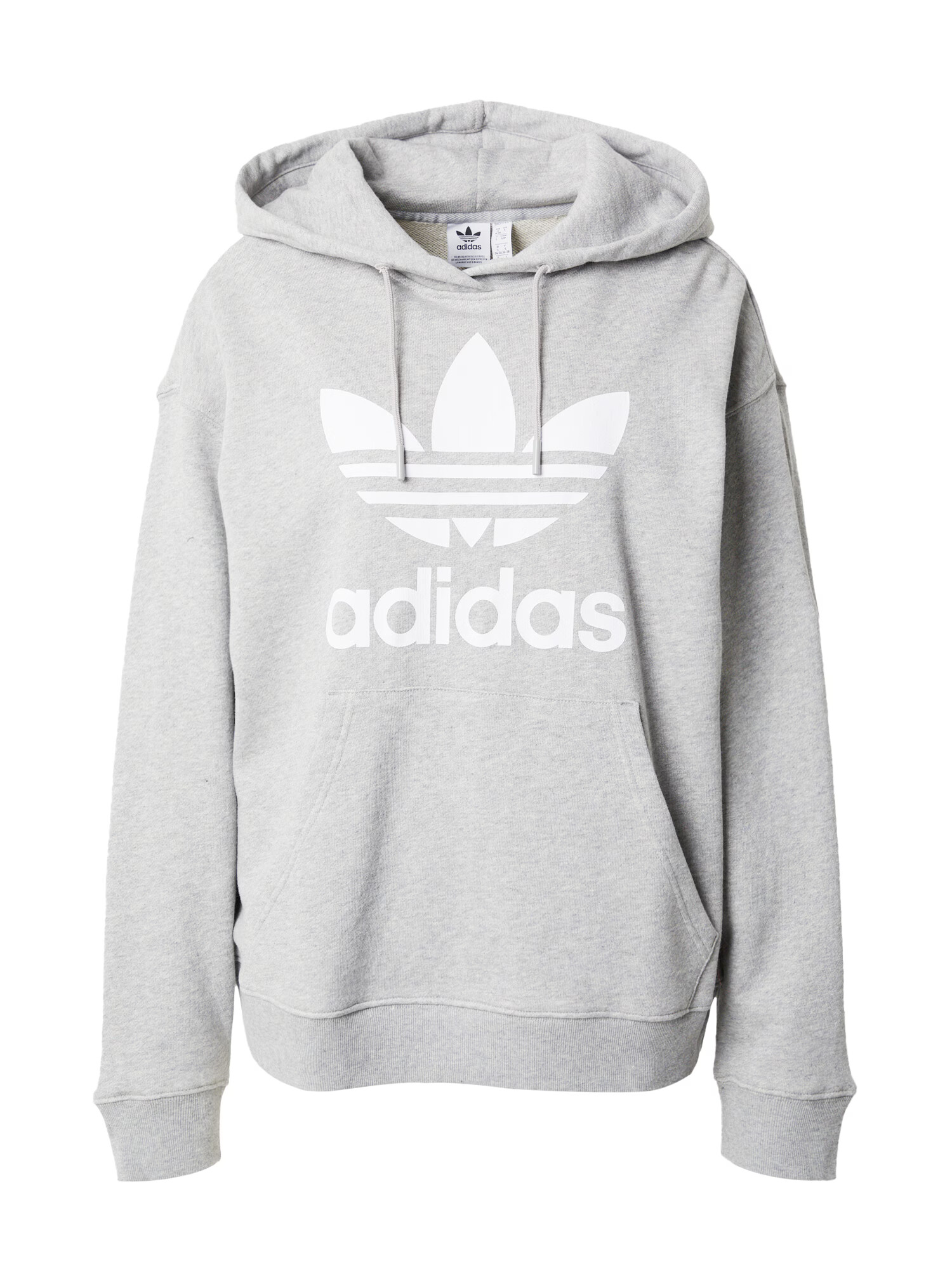 ADIDAS ORIGINALS Μπλούζα φούτερ γκρι μελανζέ / λευκό - Pepit.gr