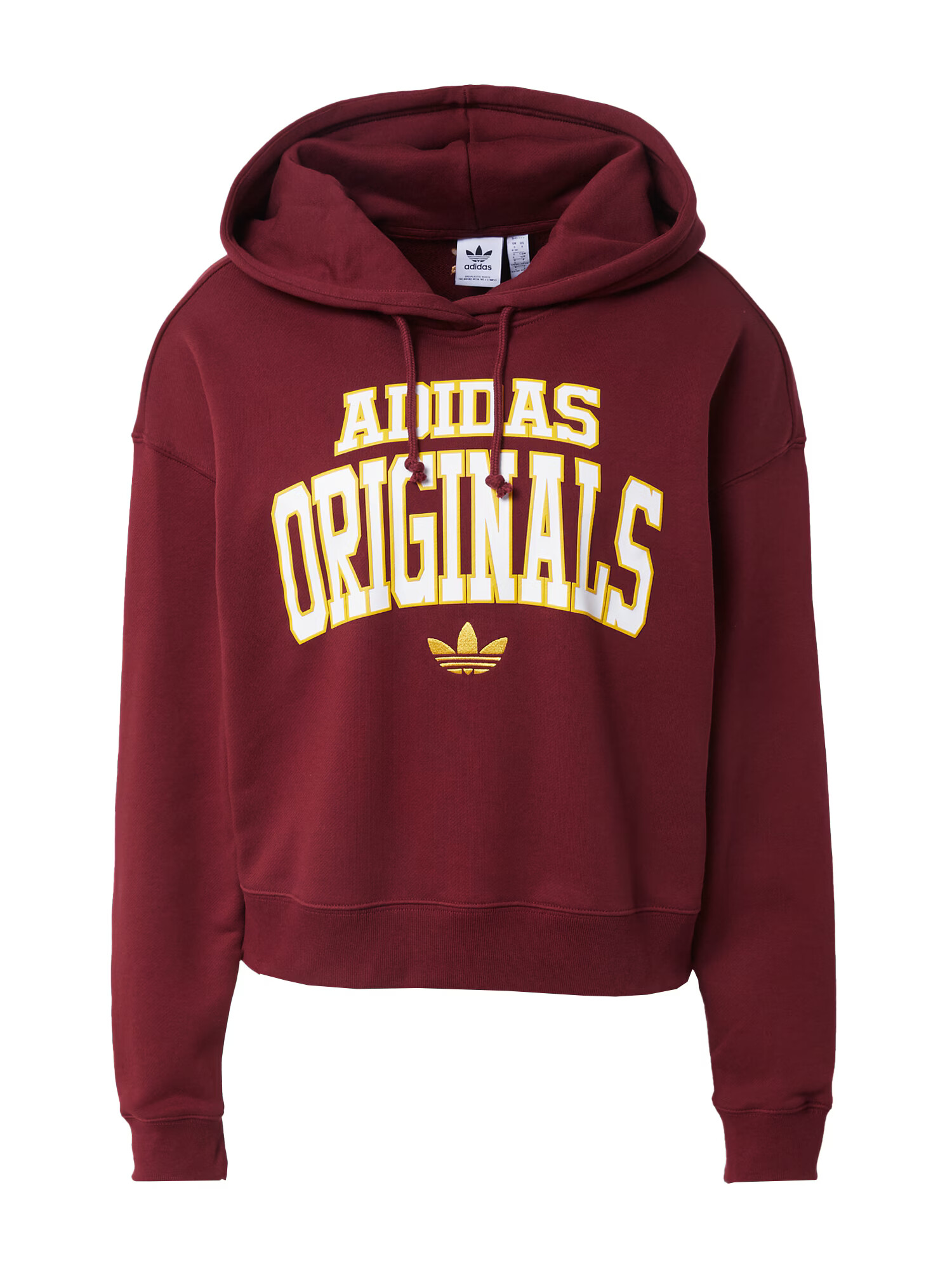 ADIDAS ORIGINALS Μπλούζα φούτερ 'Logo' κίτρινο / χρυσοκίτρινο / κόκκινο κρασί / λευκό - Pepit.gr