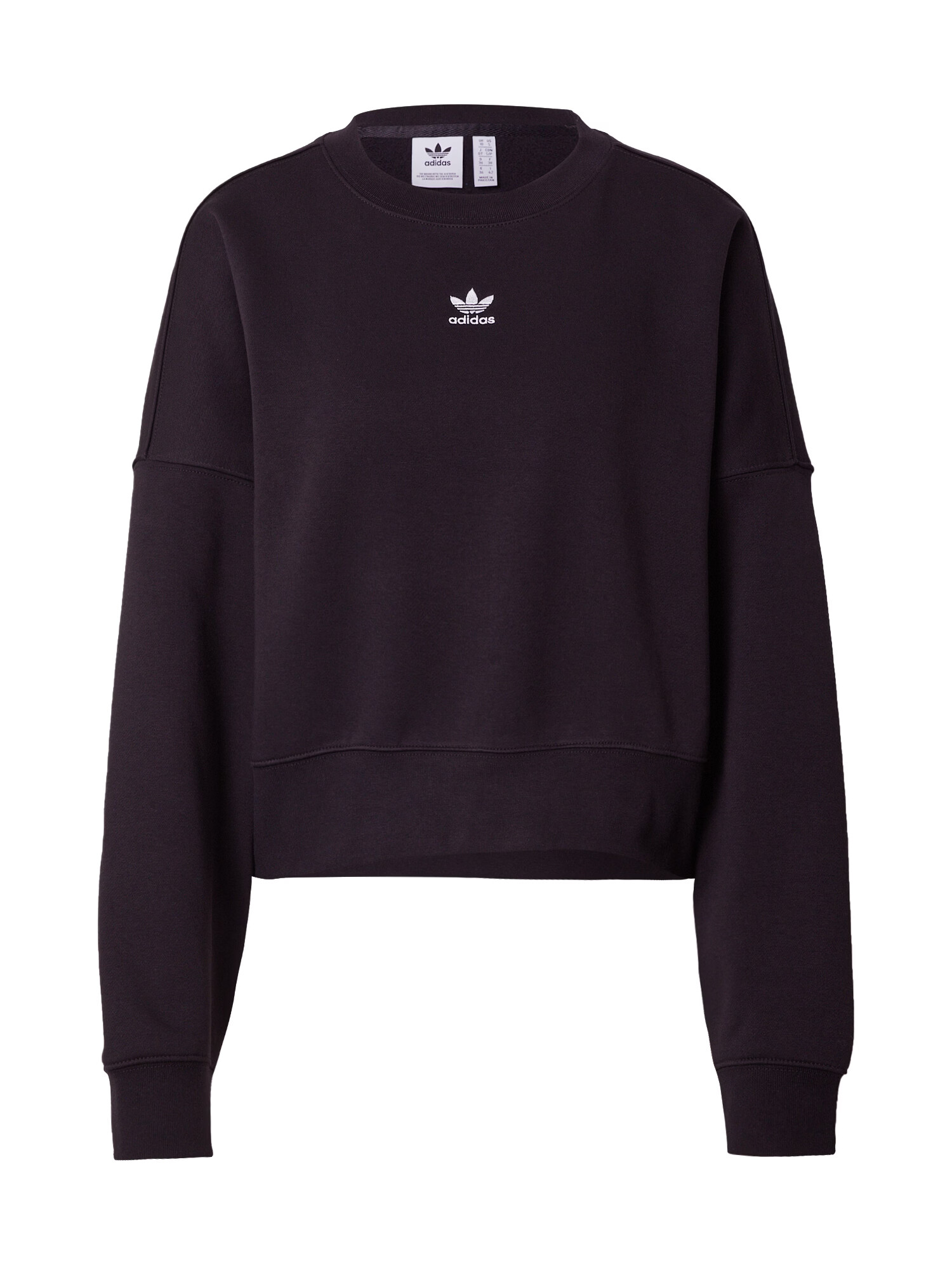 ADIDAS ORIGINALS Μπλούζα φούτερ 'Adicolor Essentials Fleece' μαύρο / λευκό - Pepit.gr