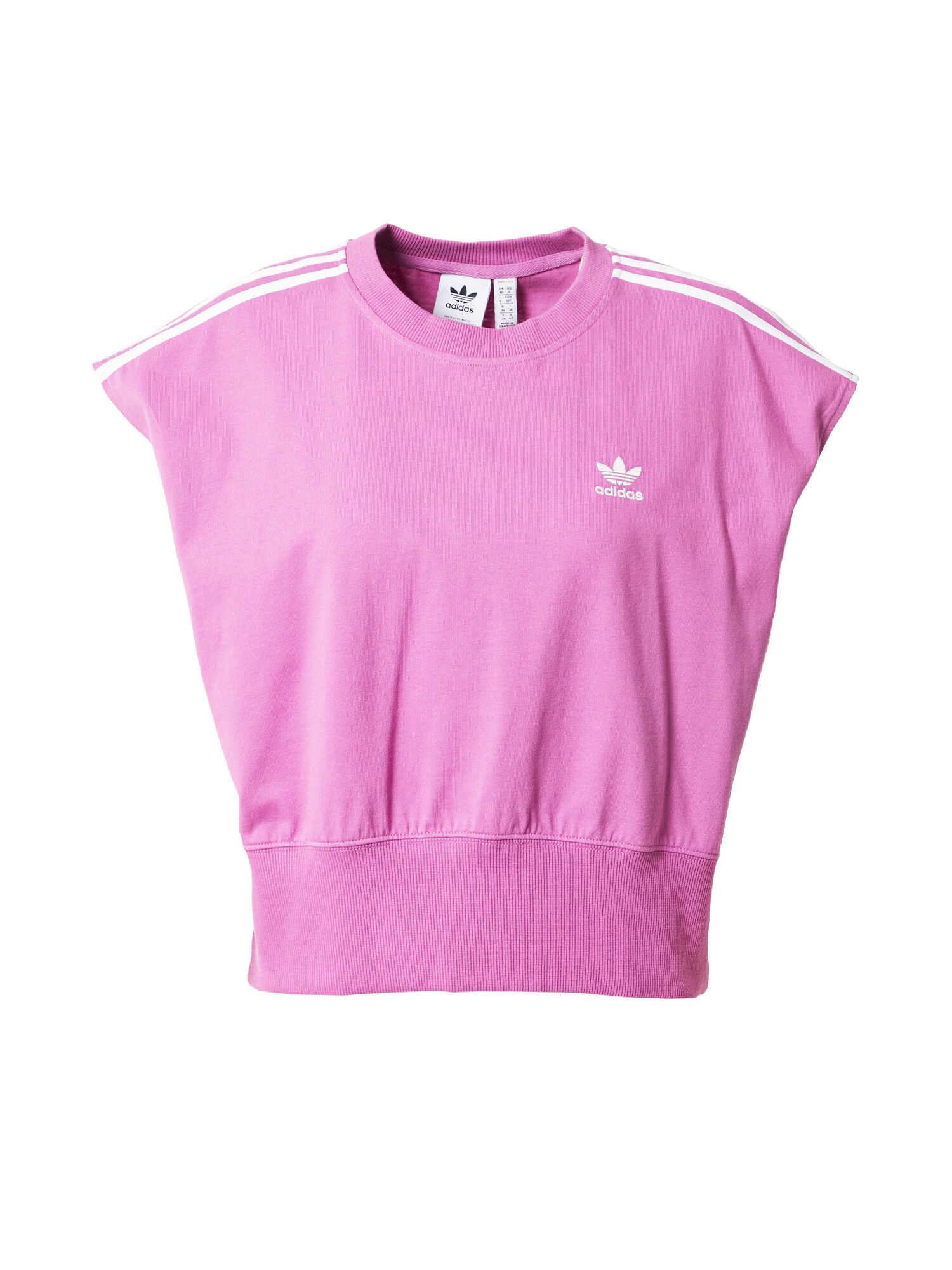 ADIDAS ORIGINALS Μπλουζάκι 'Adicolor Classics Waist Cinch' ορχιδέα / λευκό - Pepit.gr