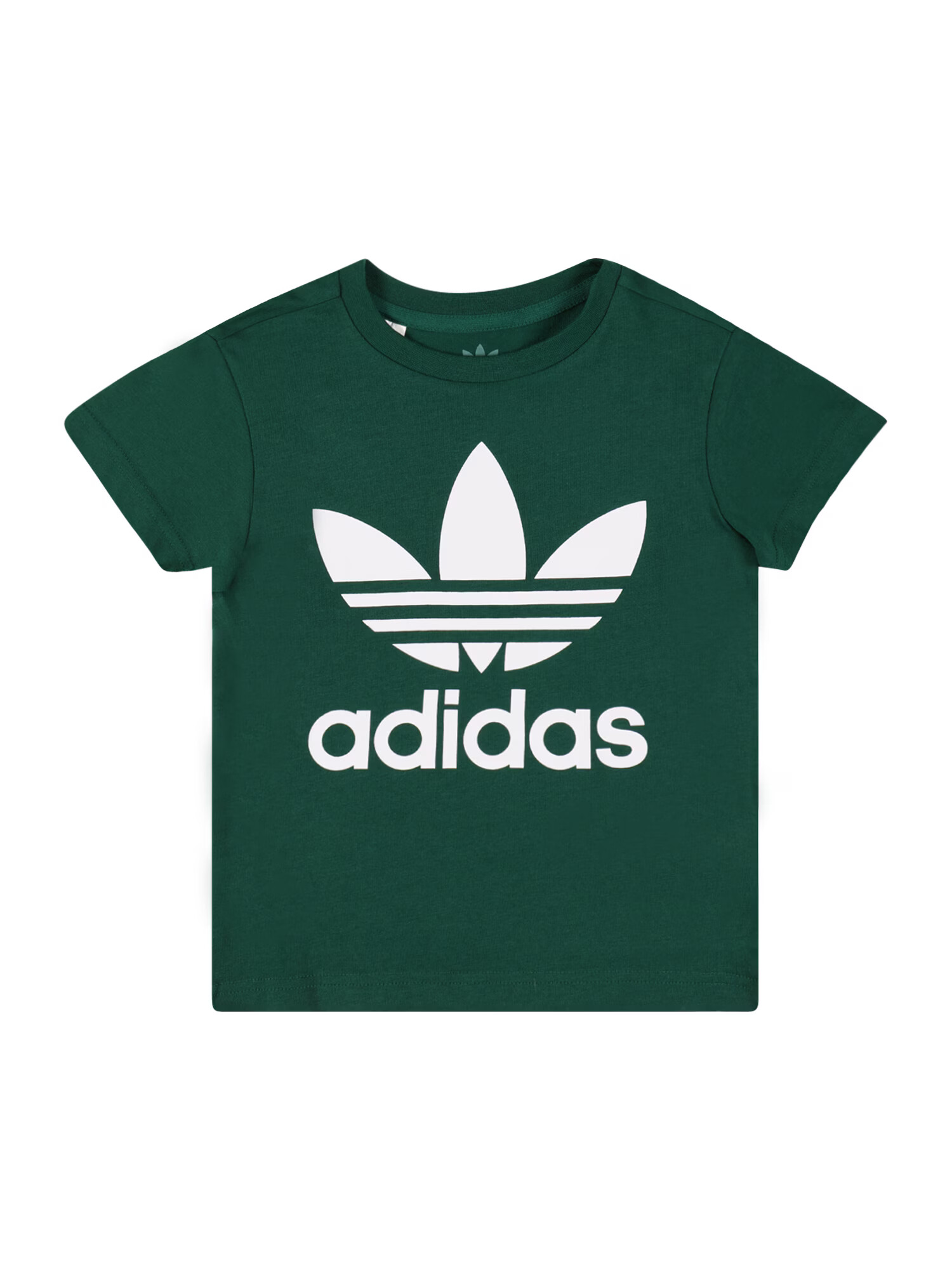 ADIDAS ORIGINALS Μπλουζάκι 'Adicolor Trefoil' σκούρο πράσινο / λευκό - Pepit.gr