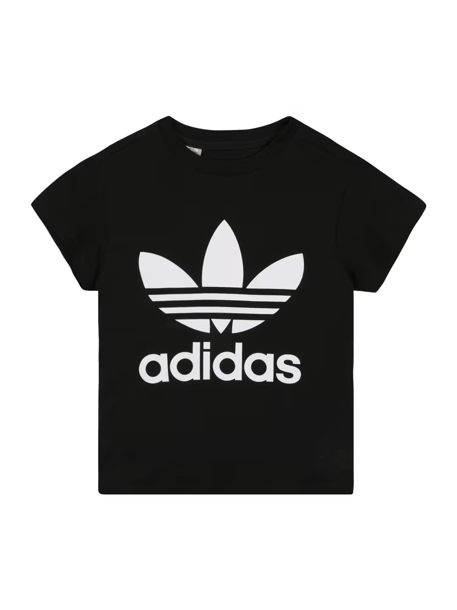 ADIDAS ORIGINALS Μπλουζάκι 'Adicolor Trefoil' μαύρο / λευκό - Pepit.gr