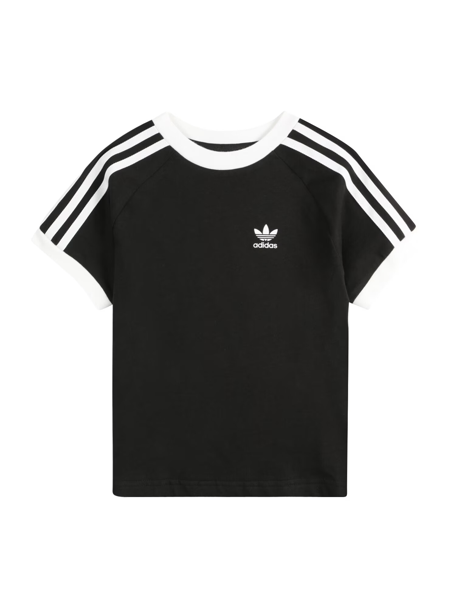 ADIDAS ORIGINALS Μπλουζάκι 'Adicolor 3-Stripes' μαύρο / λευκό - Pepit.gr