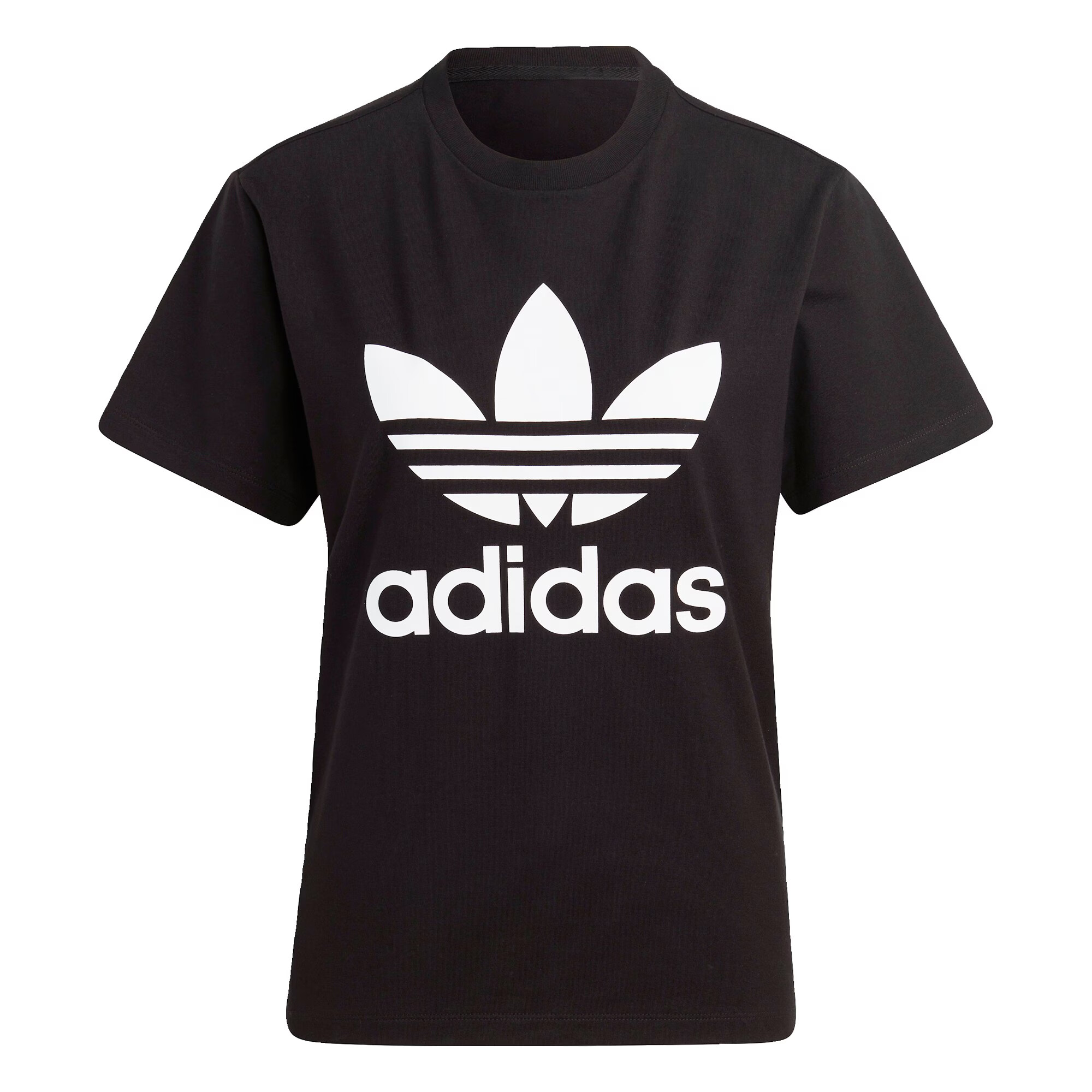 ADIDAS ORIGINALS Μπλουζάκι 'Adicolor Classics Trefoil' μαύρο / λευκό - Pepit.gr