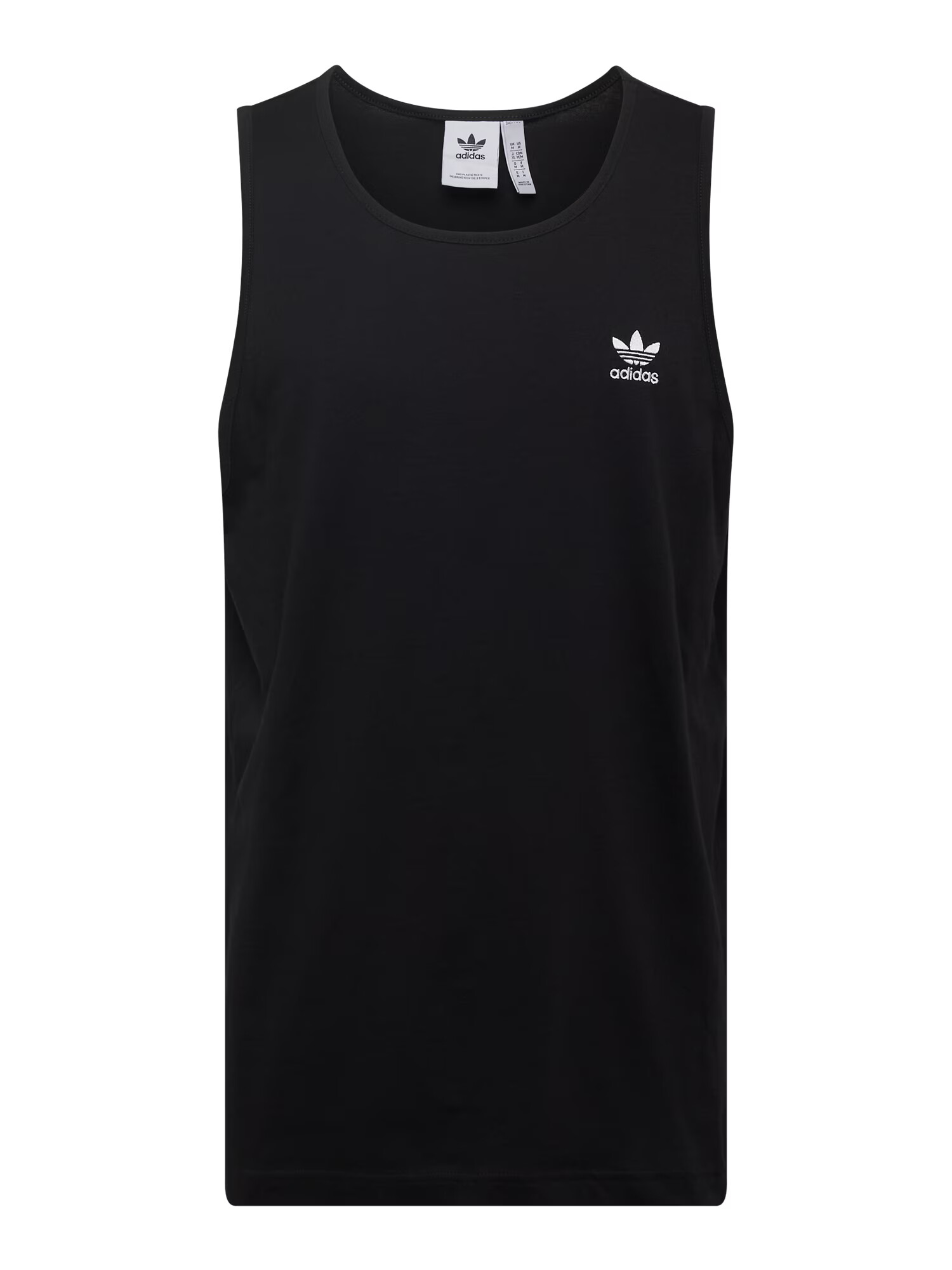 ADIDAS ORIGINALS Μπλουζάκι 'Trefoil Essentials' μαύρο / λευκό - Pepit.gr