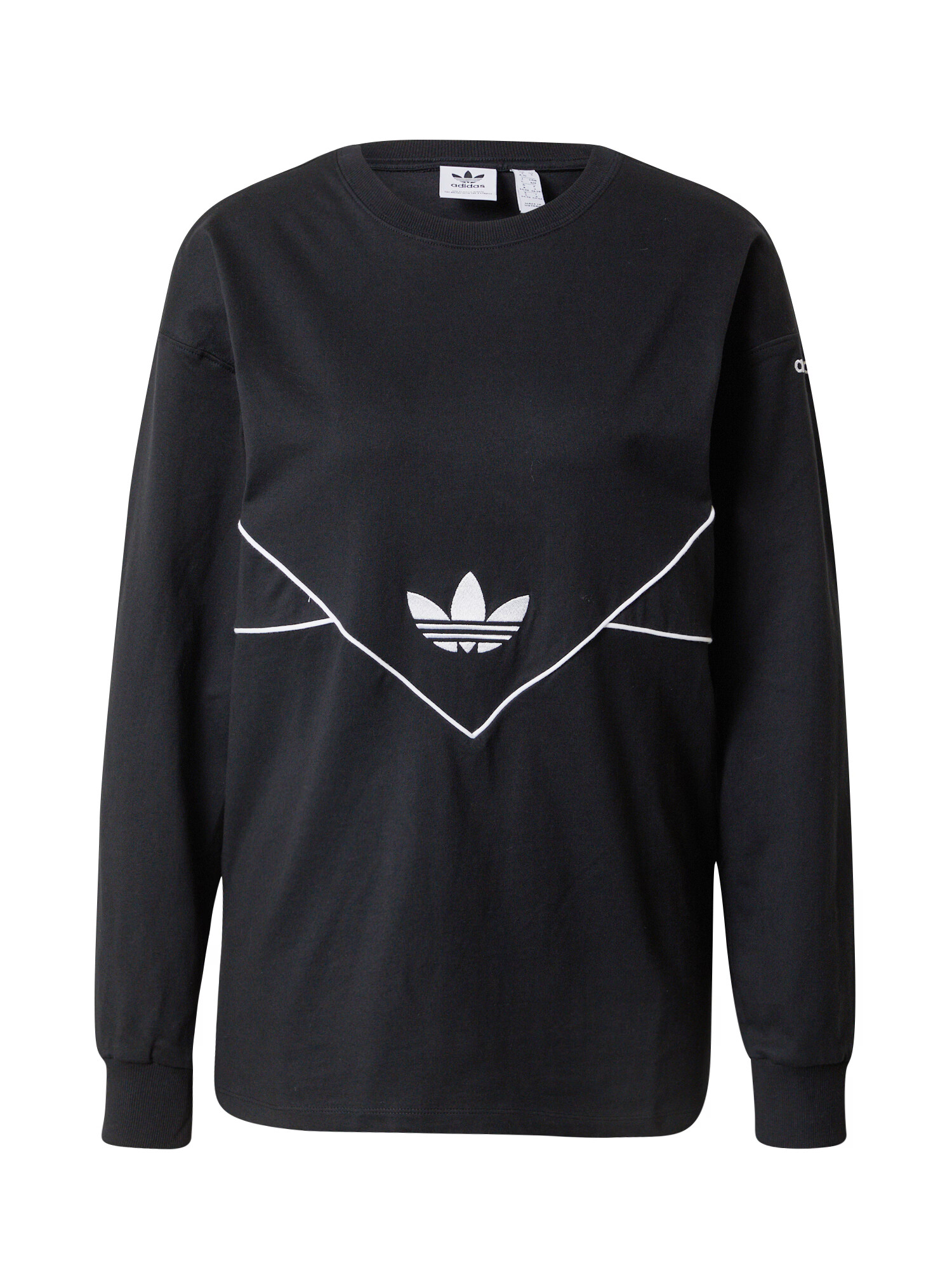 ADIDAS ORIGINALS Μπλουζάκι 'Long-Sleeve Top' μαύρο / λευκό - Pepit.gr