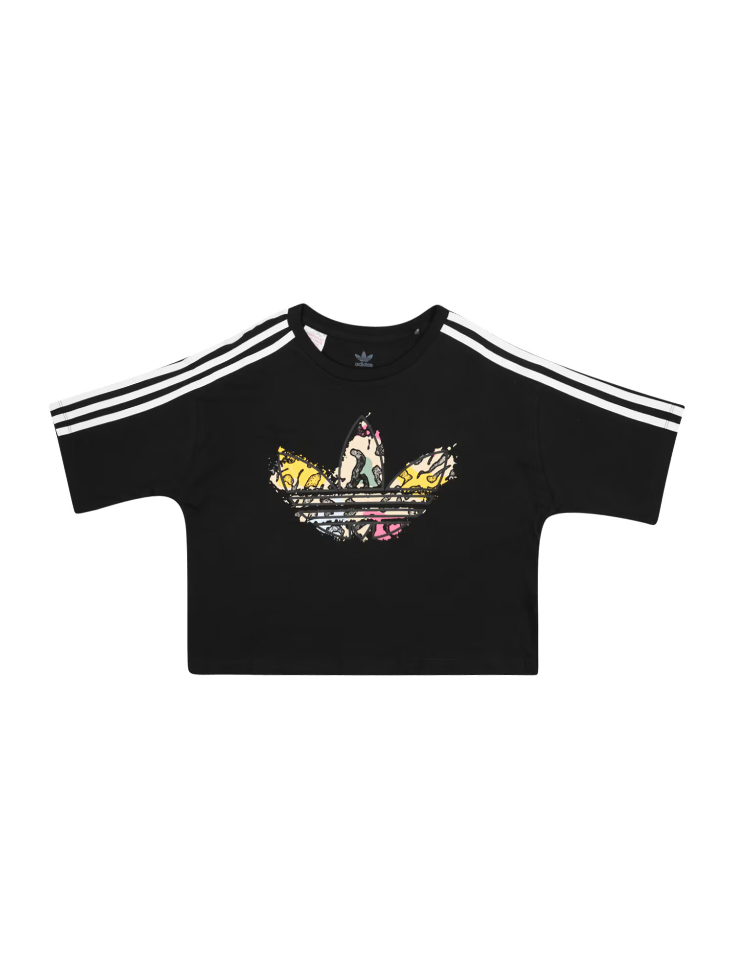 ADIDAS ORIGINALS Μπλουζάκι μπεζ / ροζ / μαύρο / λευκό - Pepit.gr