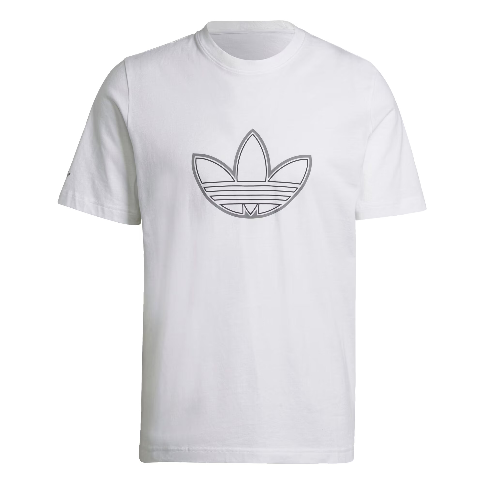 ADIDAS ORIGINALS Μπλουζάκι 'Sprt Outline Logo' μαύρο / ασημί / λευκό - Pepit.gr