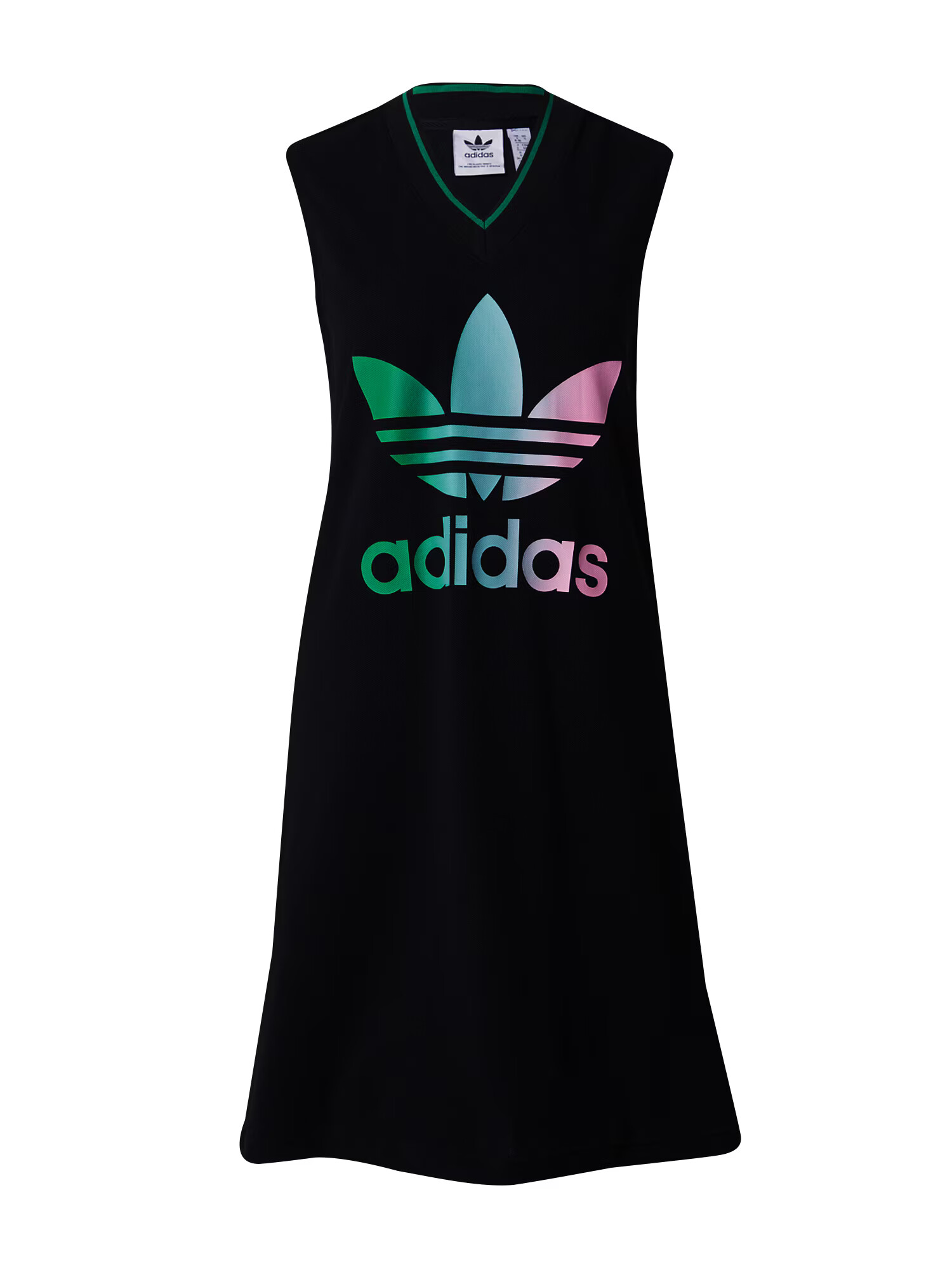 ADIDAS ORIGINALS Φόρεμα 'Adicolor 70S ' γαλάζιο / πράσινο γρασιδιού / ανοικτό ροζ / μαύρο - Pepit.gr