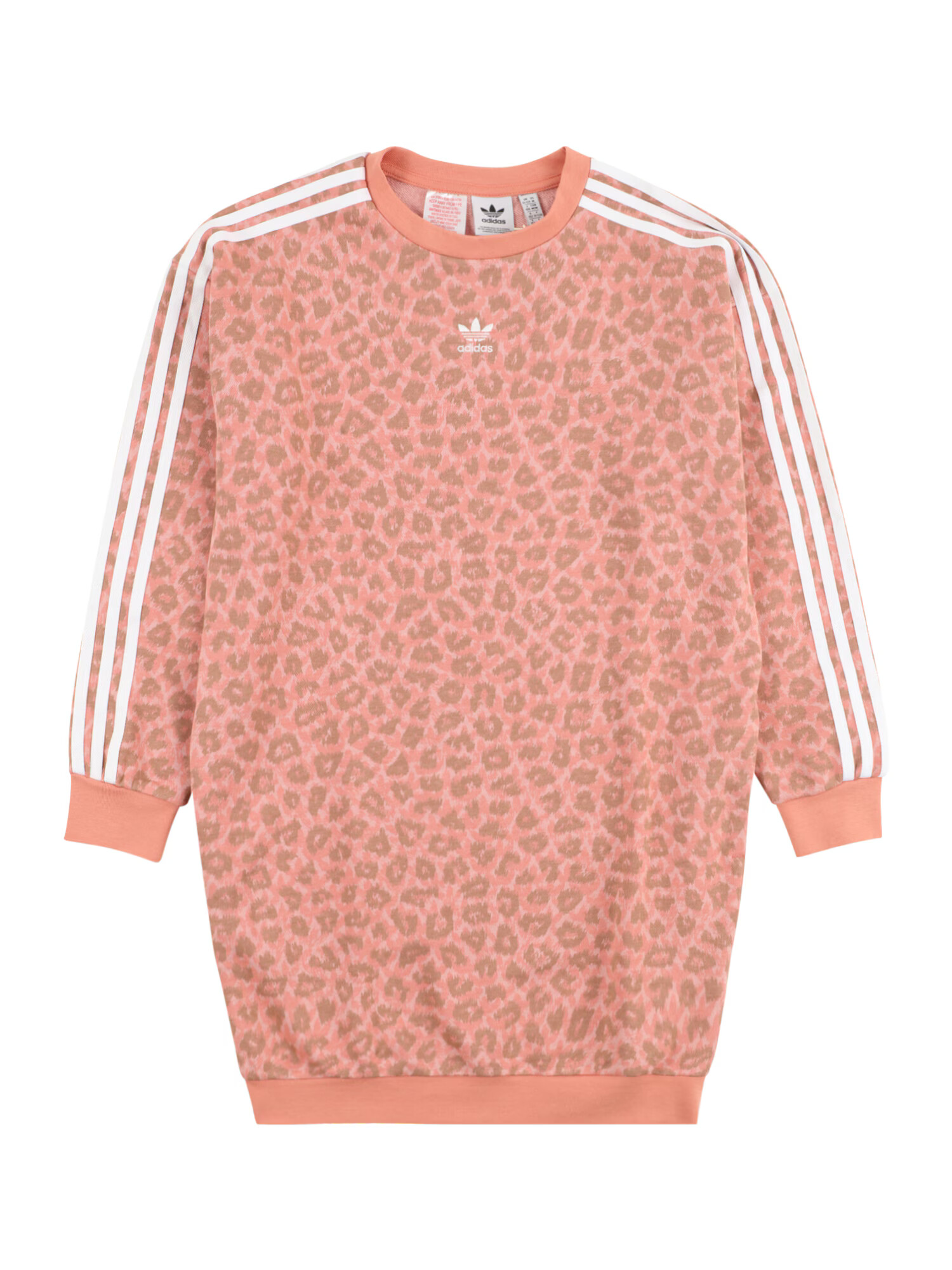 ADIDAS ORIGINALS Φόρεμα 'Animal Allover Print' λαδί / σομόν / ρόδινο / λευκό - Pepit.gr