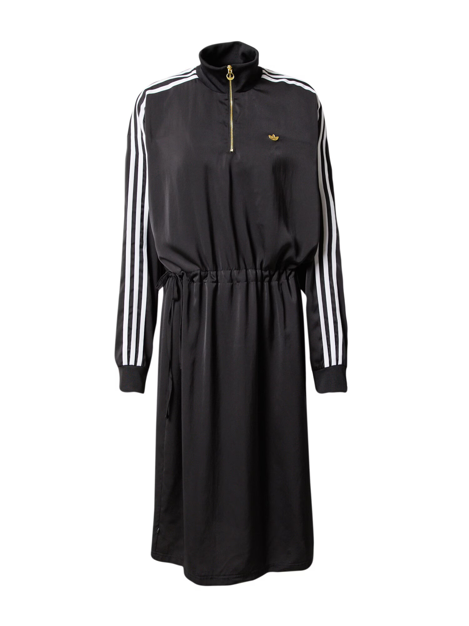 ADIDAS ORIGINALS Φόρεμα 'High-Neck Zip' μαύρο / λευκό - Pepit.gr