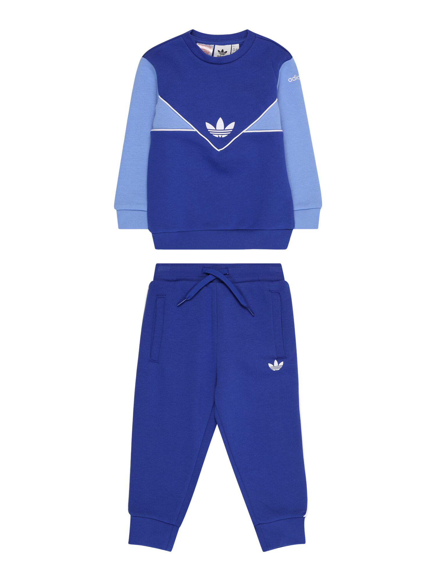 ADIDAS ORIGINALS Φόρμα τρεξίματος 'Adicolor Crew' γαλάζιο / σκούρο μπλε / λευκό - Pepit.gr