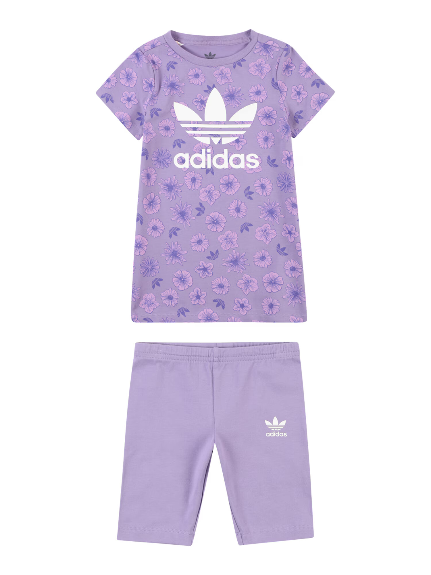 ADIDAS ORIGINALS Σετ 'Floral' πασχαλιά / σκούρο λιλά / λευκό - Pepit.gr