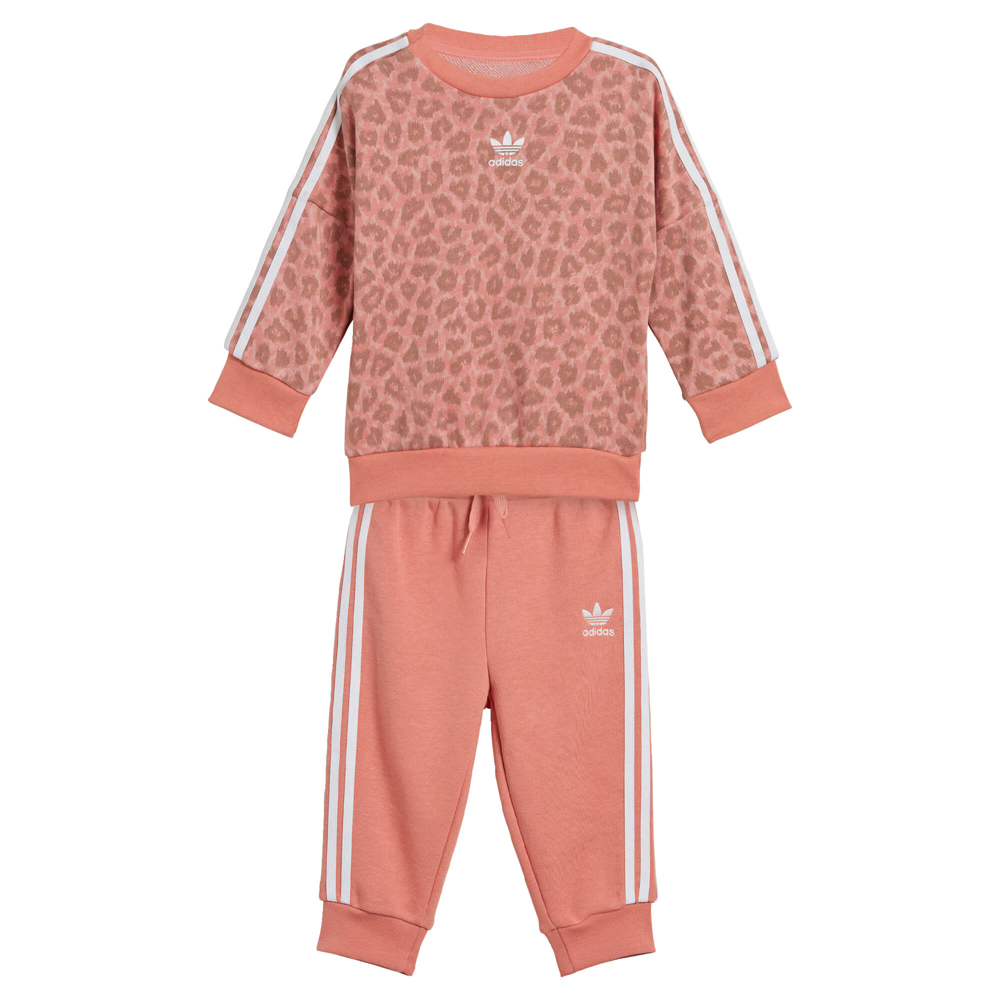 ADIDAS ORIGINALS Σετ 'Animal Allover Print' καφέ / ροδακινί / λευκό - Pepit.gr