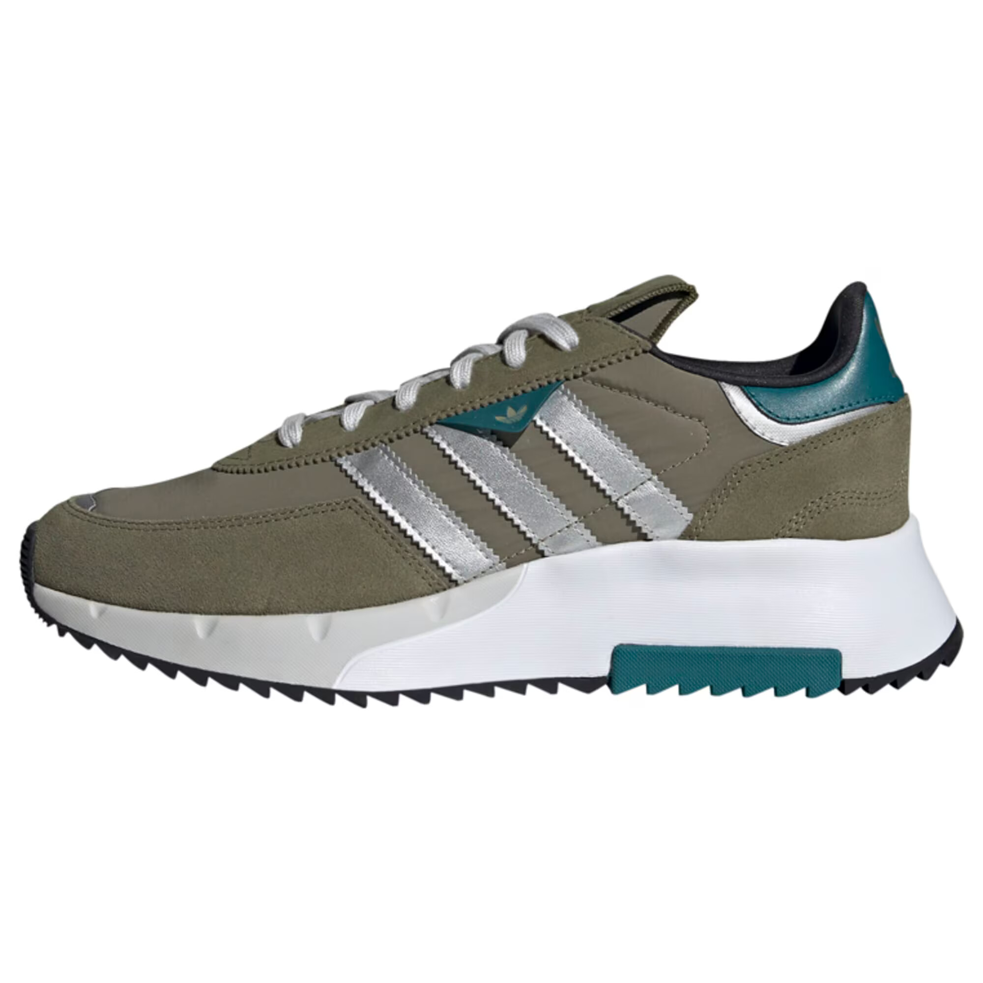 ADIDAS ORIGINALS Σνίκερ χαμηλό 'Retropy F2' λαδί / πετρόλ / ασημί - Pepit.gr