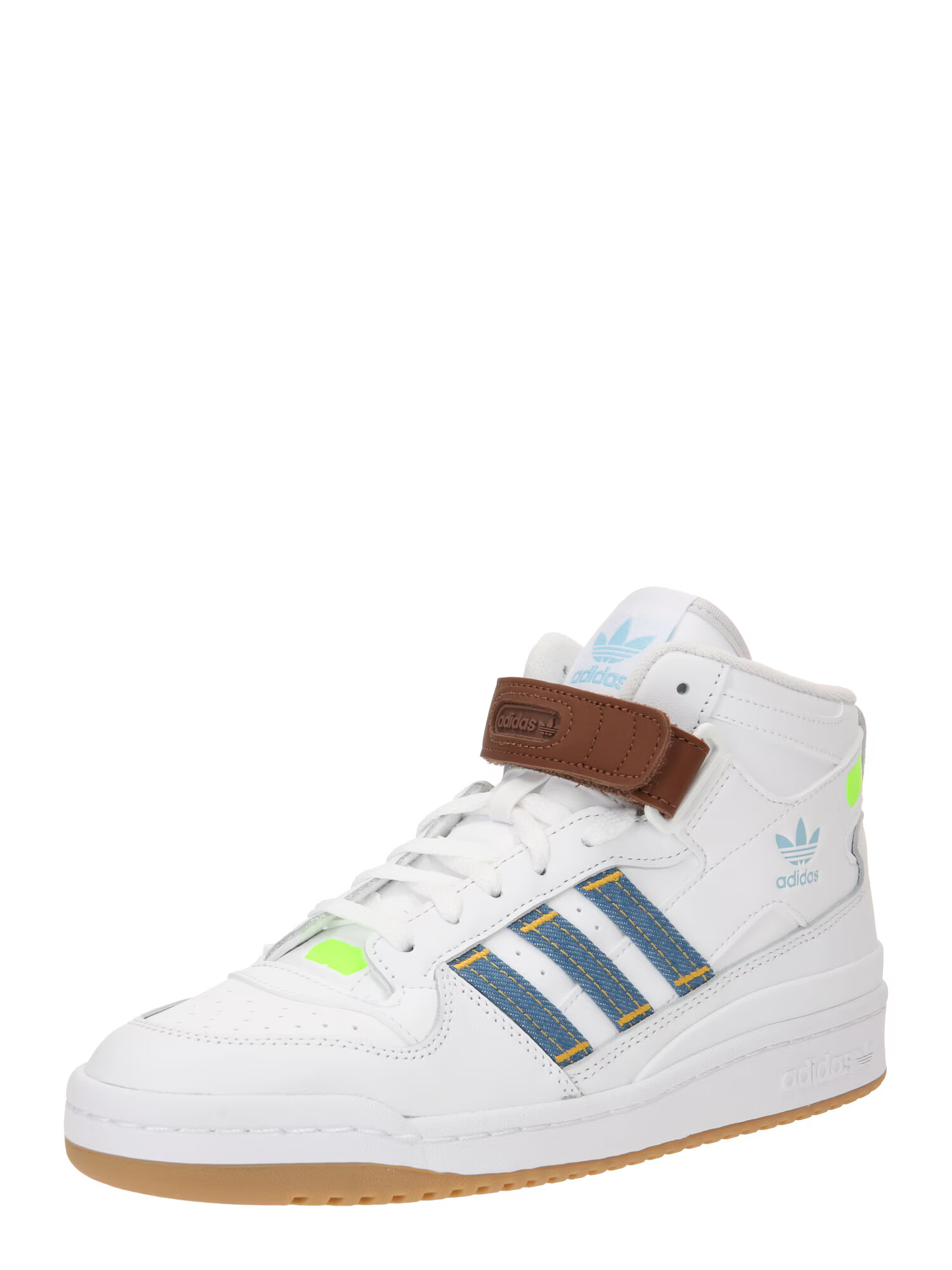 ADIDAS ORIGINALS Σνίκερ ψηλό 'Forum Mid X Kseniaschnaider' μπλε / καφέ / πράσινο νέον / λευκό - Pepit.gr