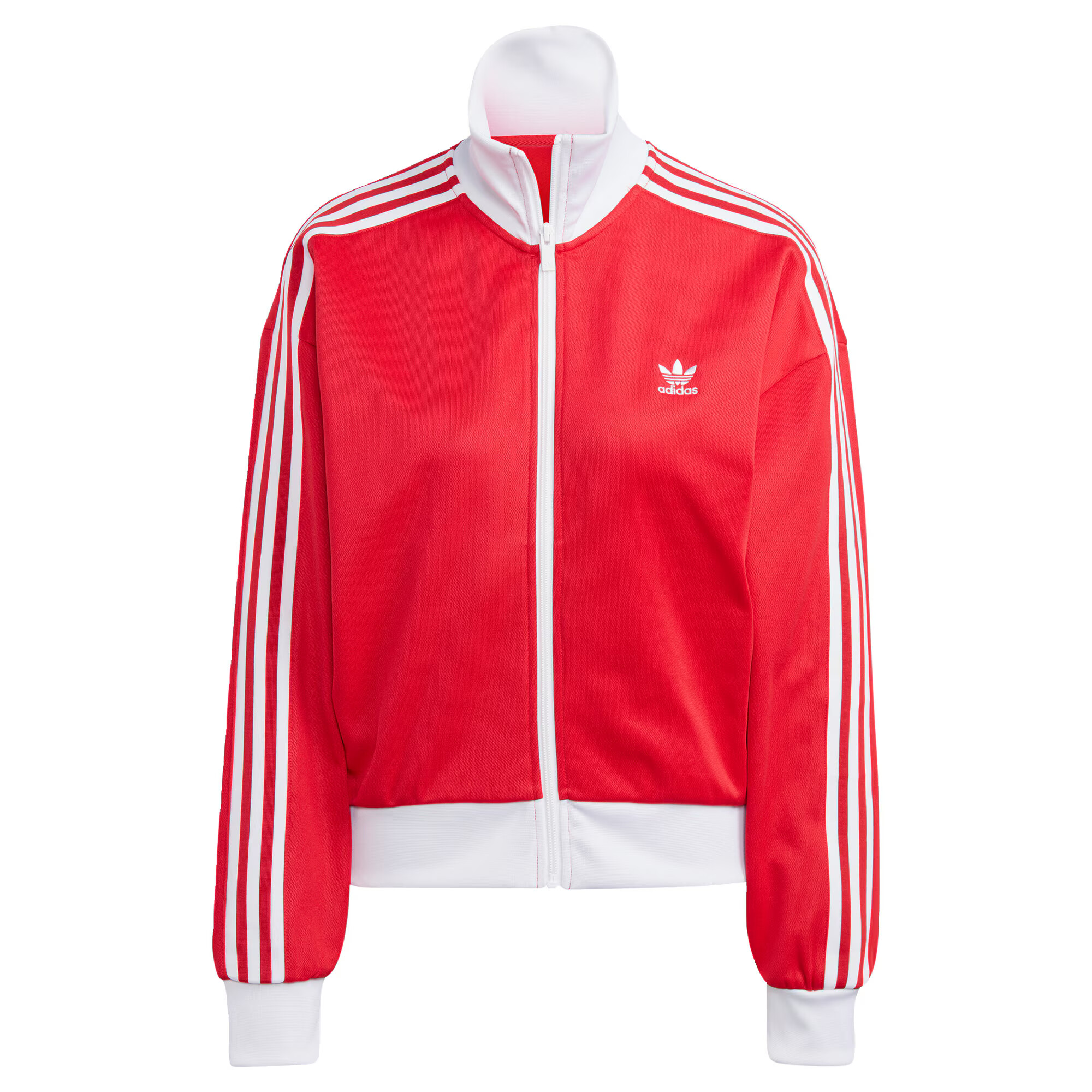 ADIDAS ORIGINALS Ζακέτα φούτερ 'Adicolor Classics' κόκκινο / λευκό - Pepit.gr