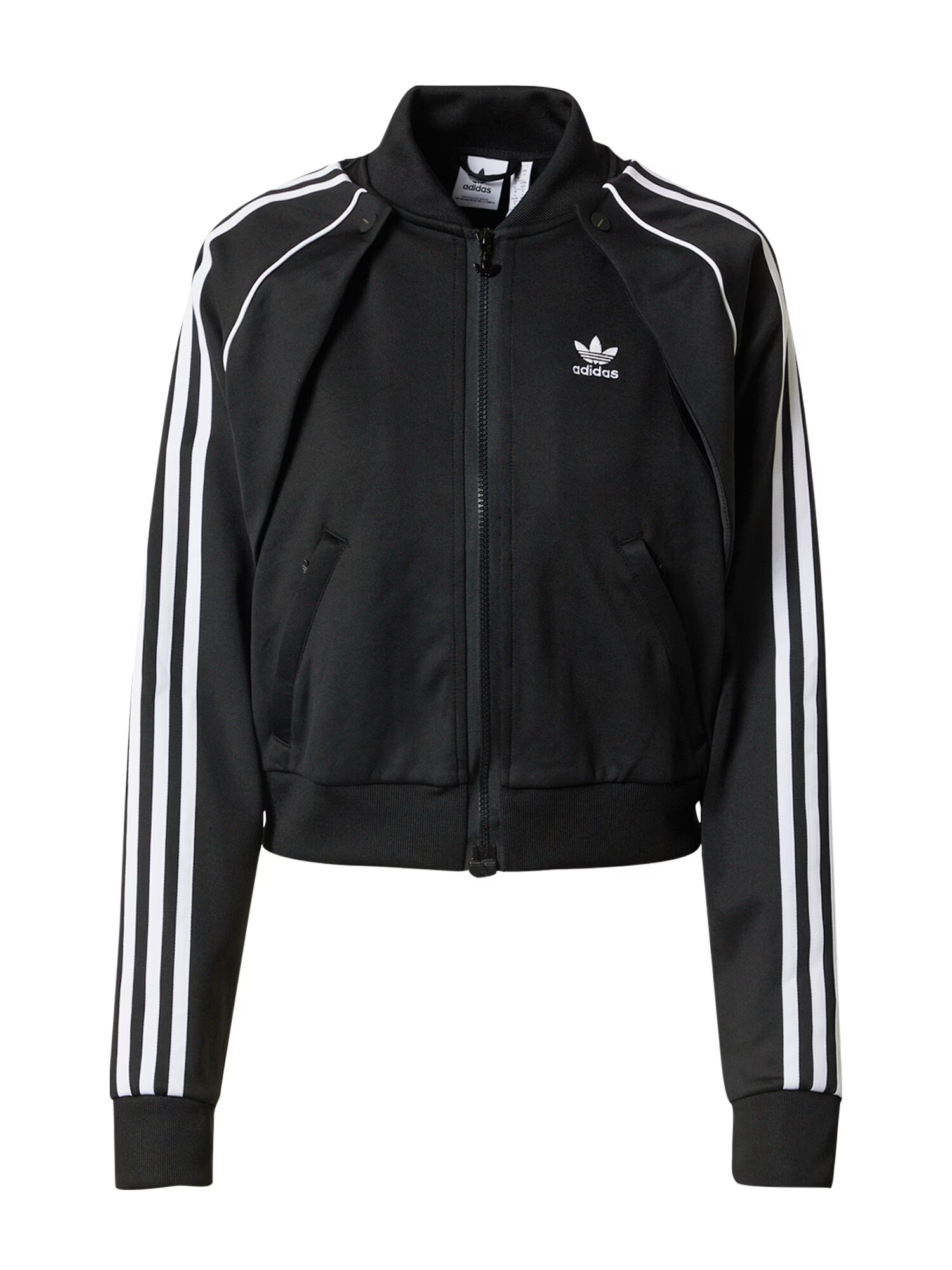 ADIDAS ORIGINALS Ζακέτα φούτερ 'Always Original Sst' μαύρο / λευκό - Pepit.gr