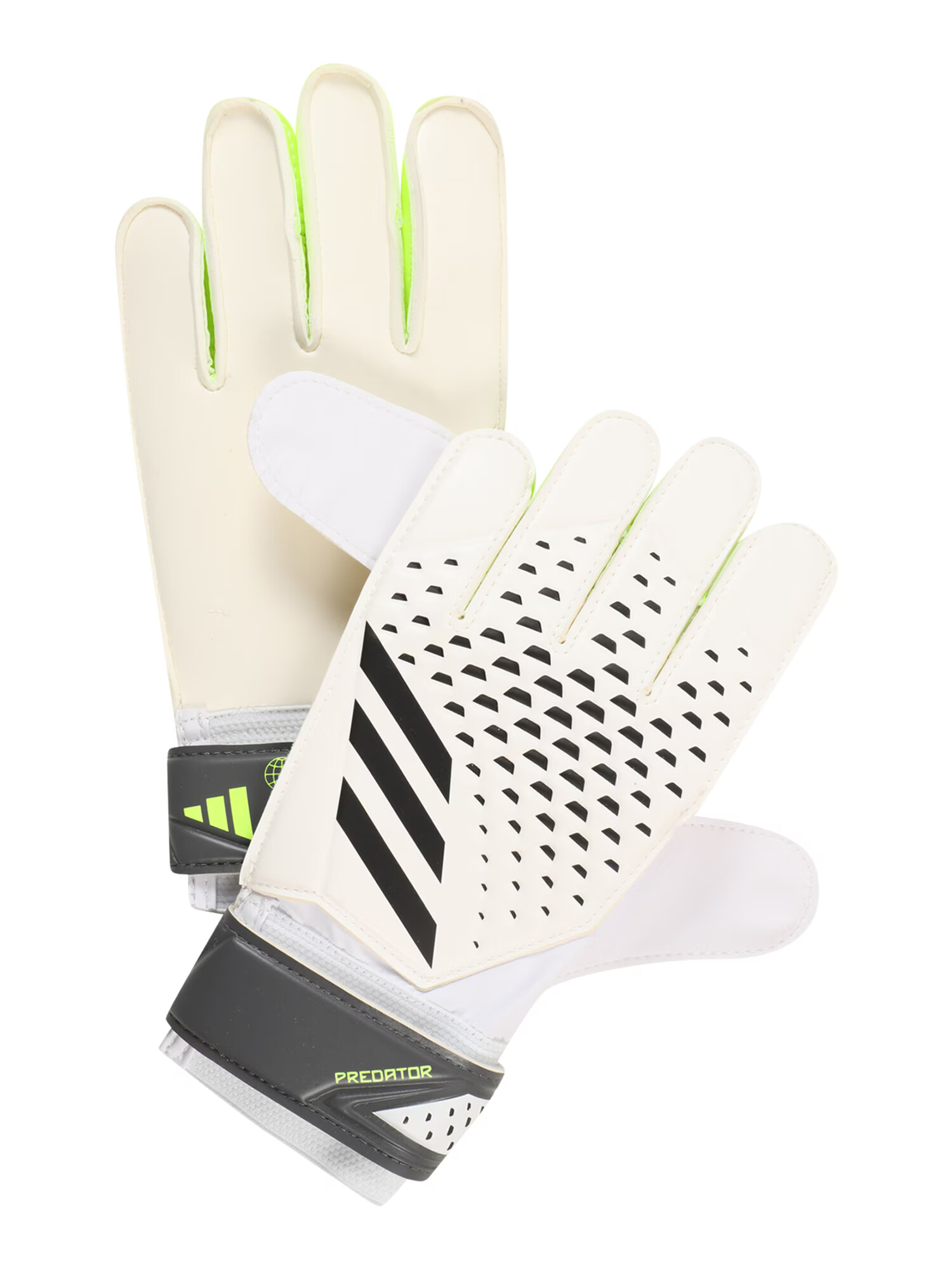 ADIDAS PERFORMANCE Αθλητικά γάντια 'Predator Goalkeeper' ανθρακί / πράσινο νέον / μαύρο / offwhite - Pepit.gr