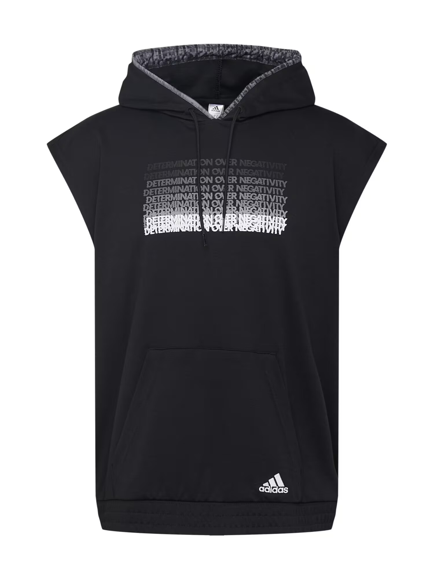 ADIDAS PERFORMANCE Αθλητική μπλούζα φούτερ γκρι / μαύρο / λευκό - Pepit.gr