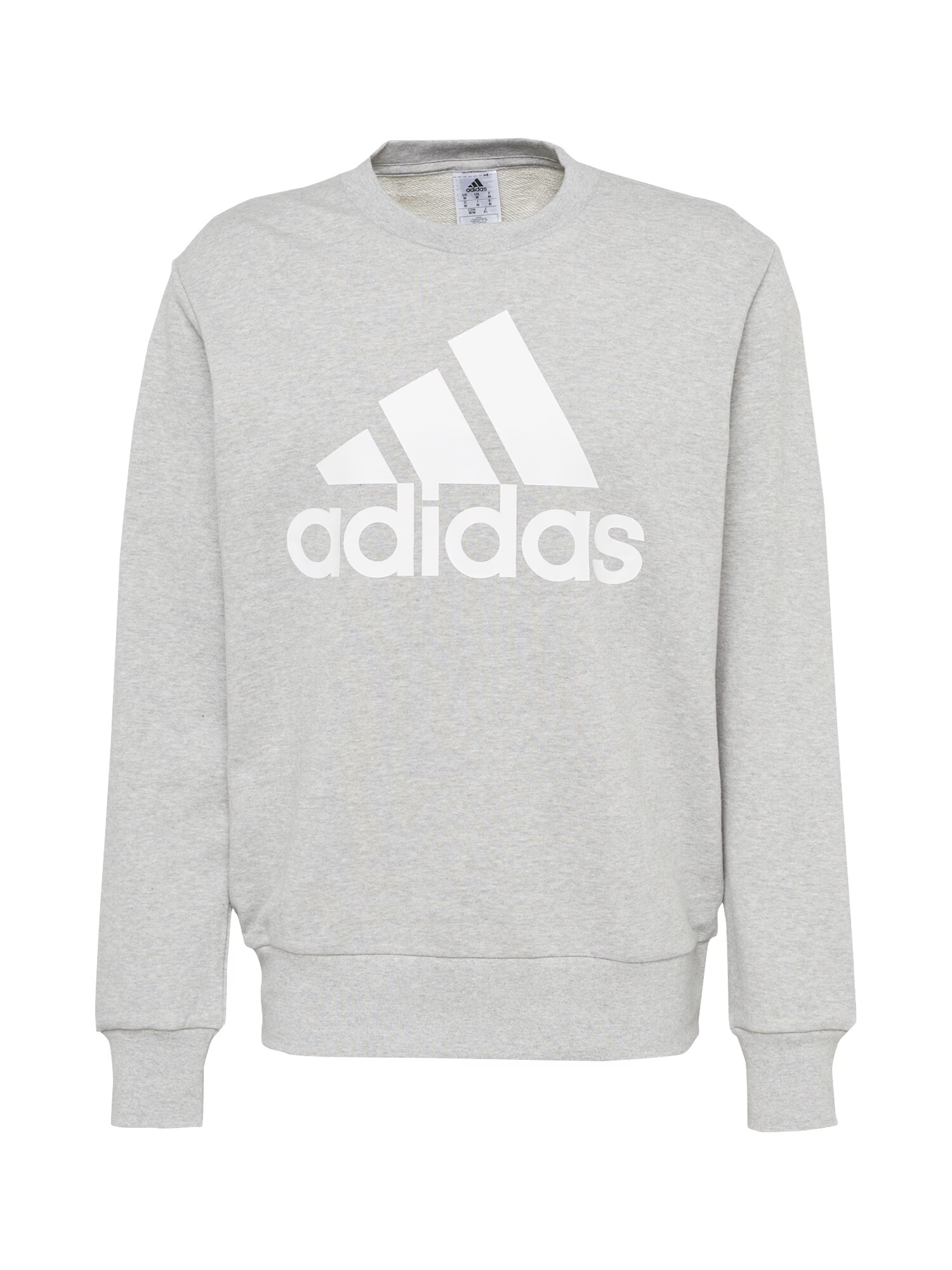 ADIDAS SPORTSWEAR Αθλητική μπλούζα φούτερ γκρι μελανζέ / λευκό - Pepit.gr