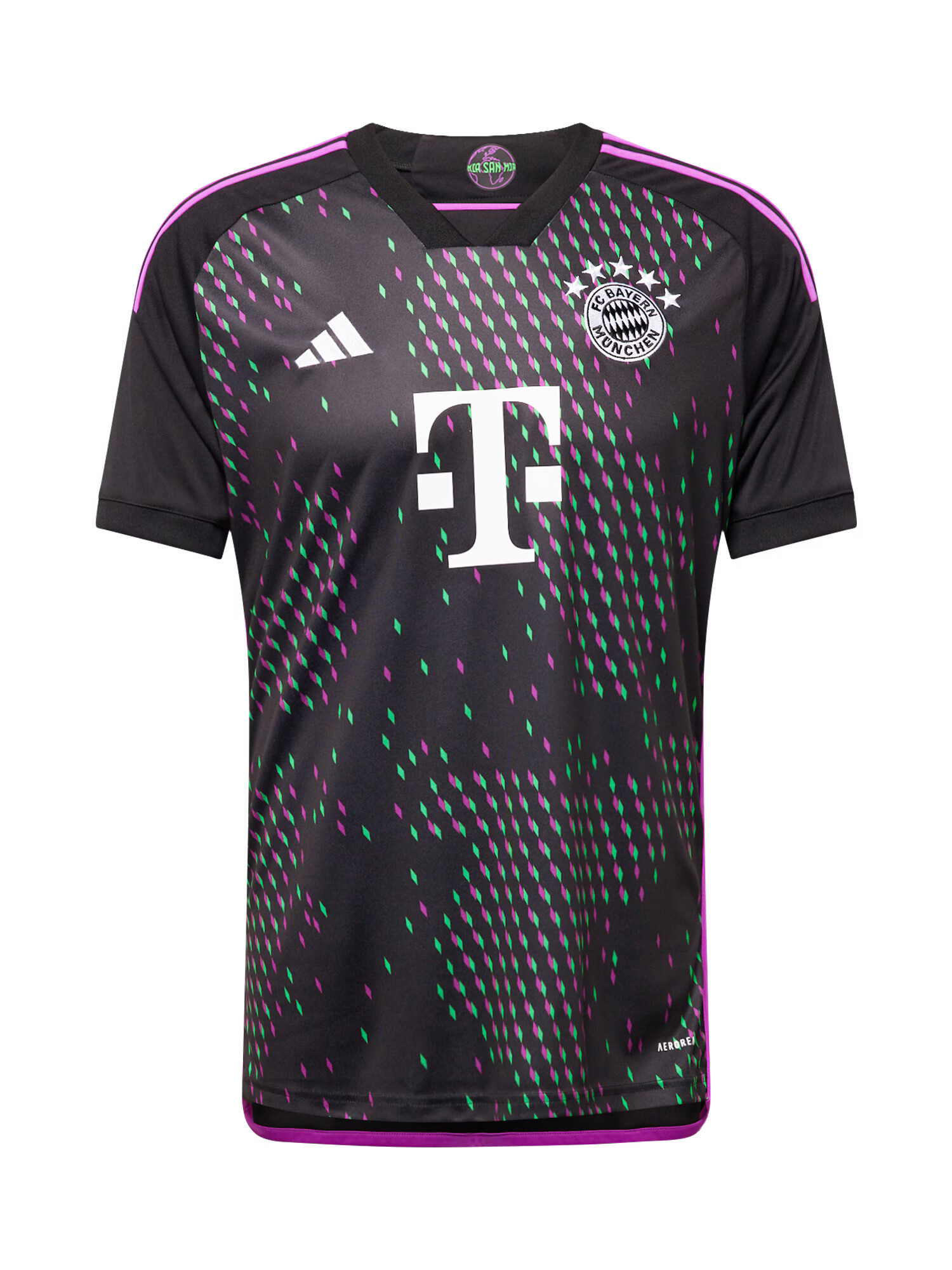 ADIDAS PERFORMANCE Αθλητική φανέλα 'FC Bayern München 23/24' ανοικτό πράσινο / λιλά / μαύρο / λευκό - Pepit.gr