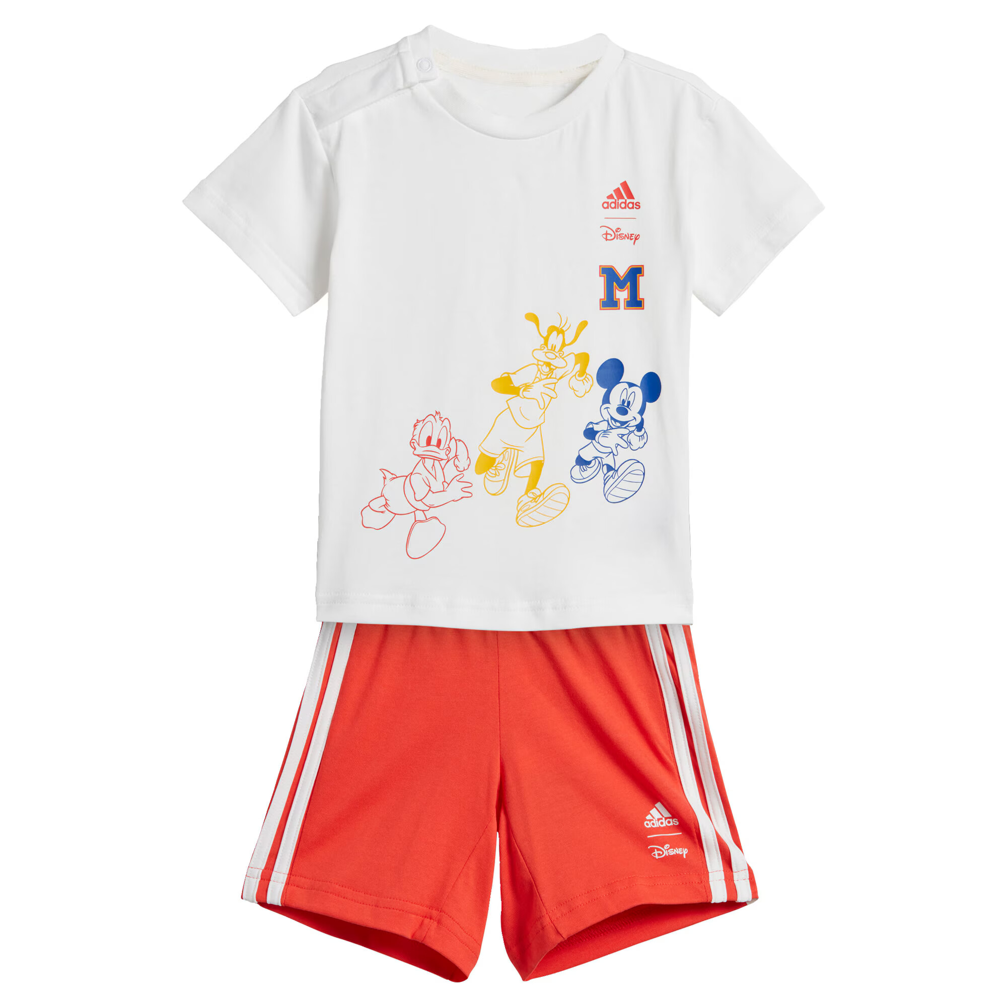 ADIDAS PERFORMANCE Αθλητική φόρμα 'Disney Mickey Mouse' μπλε / σκούρο κίτρινο / κόκκινο σκουριάς / λευκό - Pepit.gr