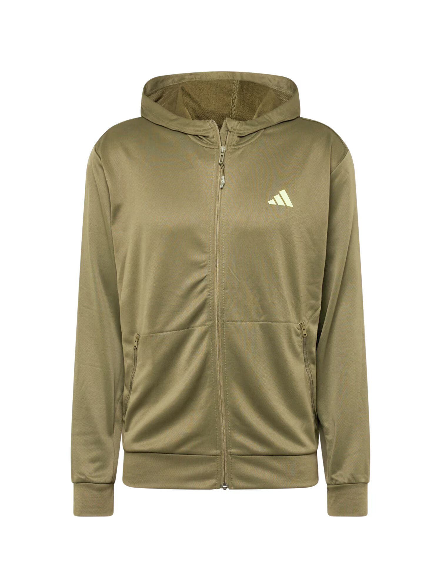 ADIDAS PERFORMANCE Αθλητική ζακέτα φούτερ 'Train Essentials Seasonal' μοσχολέμονο / λαδί - Pepit.gr