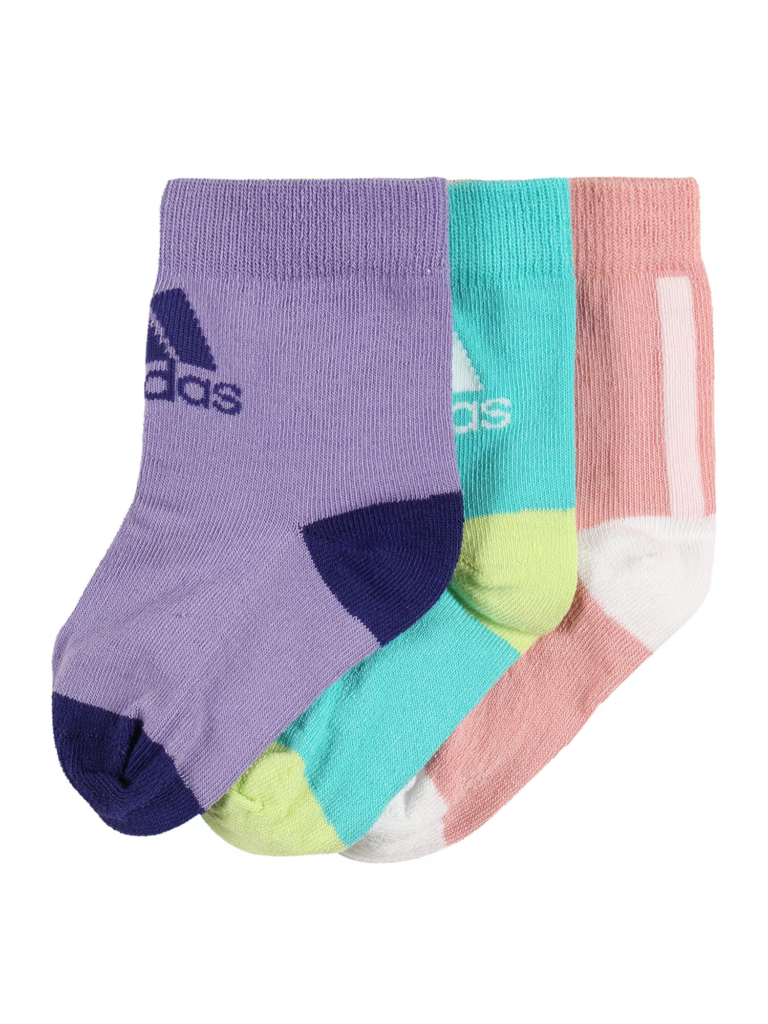 ADIDAS PERFORMANCE Αθλητικές κάλτσες τιρκουάζ / λάιμ / μοβ / ροζέ / κόκκινο κρασί - Pepit.gr